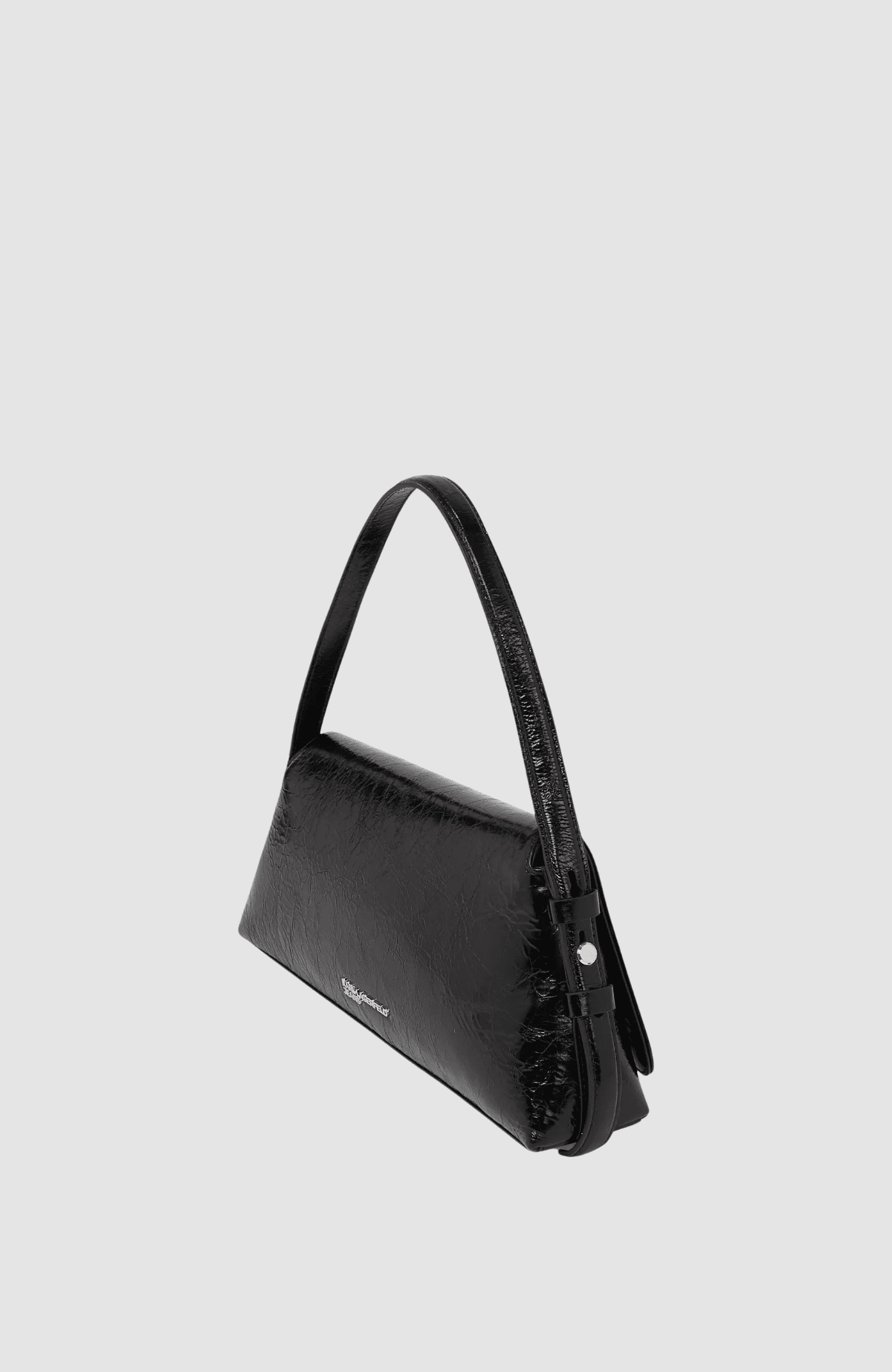 KLJ Geo Lthr Flap Shb Shiny