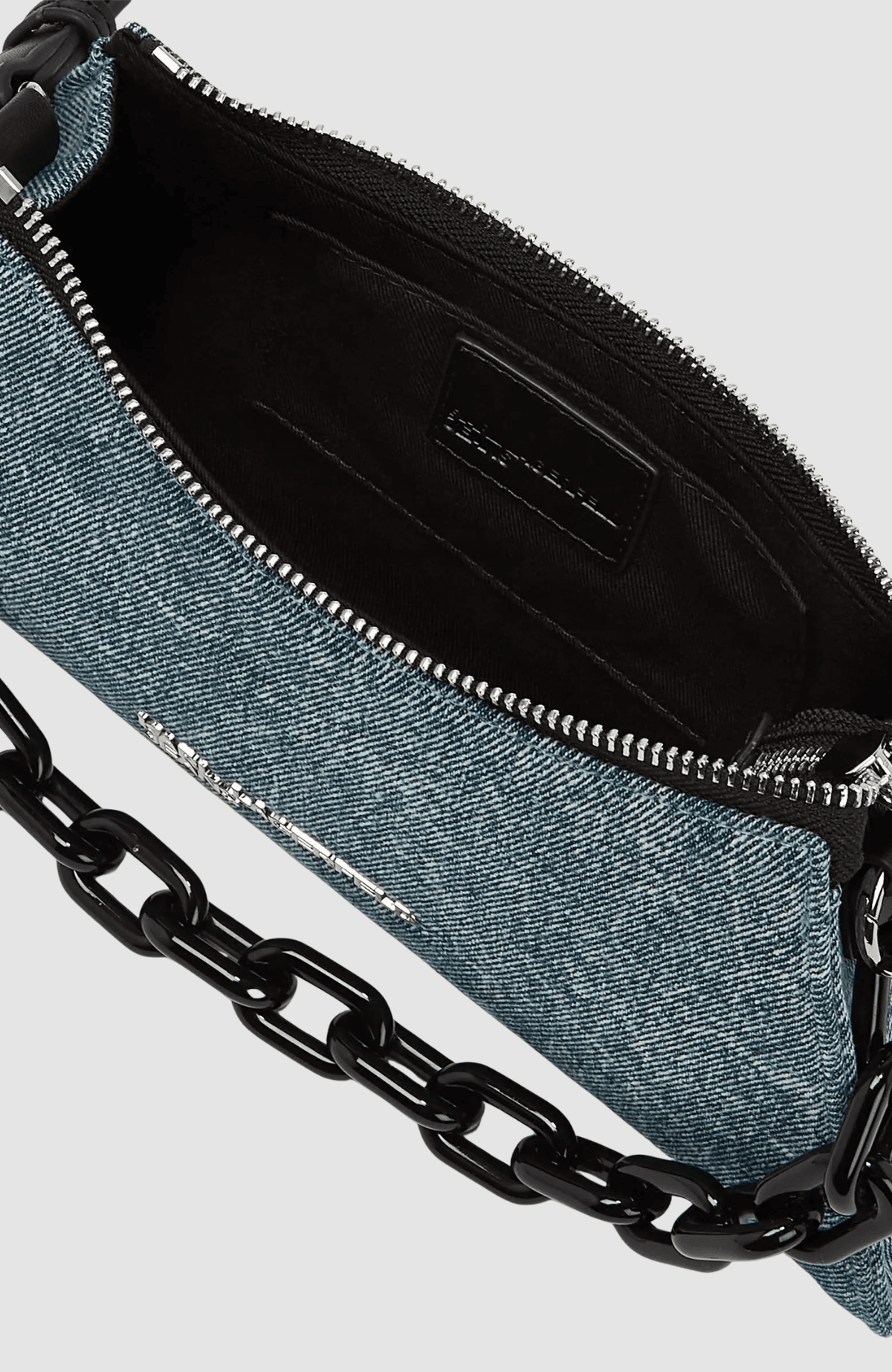 KLJ Denim Chain Sm Shoulderbag