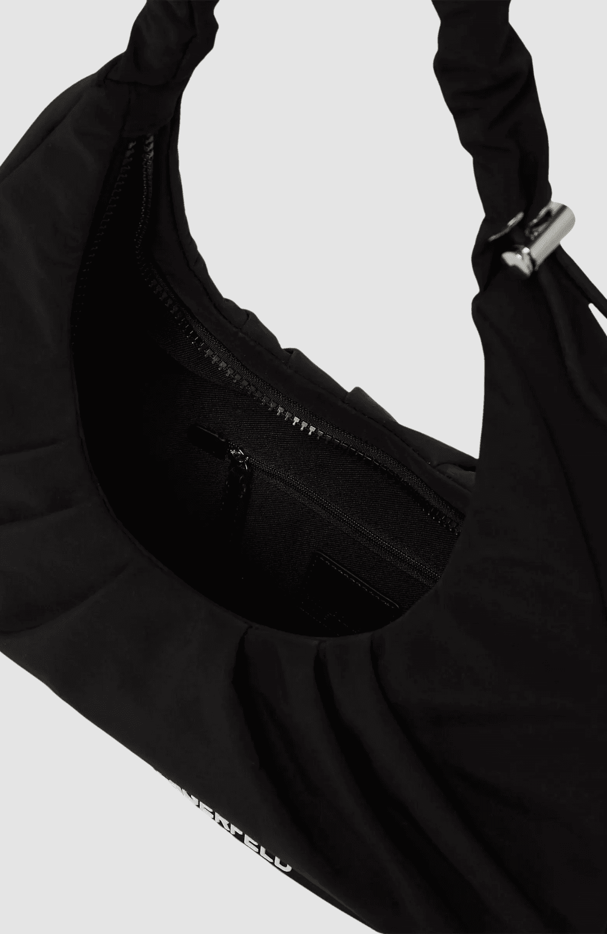 KLJ Nylon Gathered Hobo