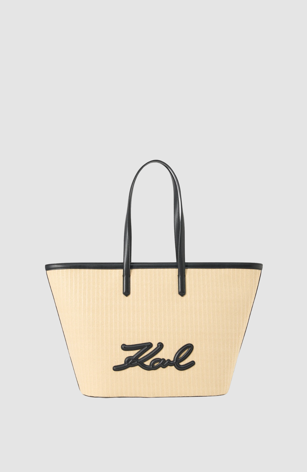 K/Signature Raffia Md Tote