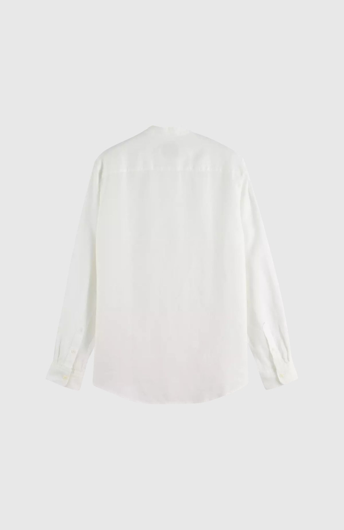 Core - Linen Shirt Ls Stand Up Collar