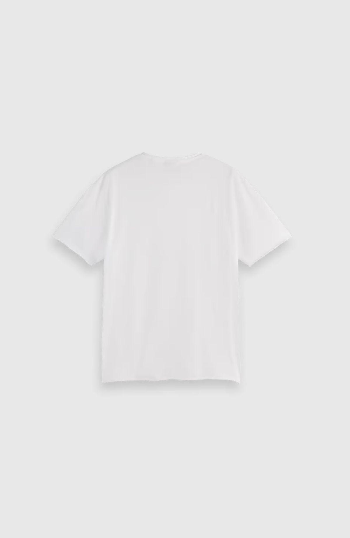 Raw edge relaxed fit t-shirt