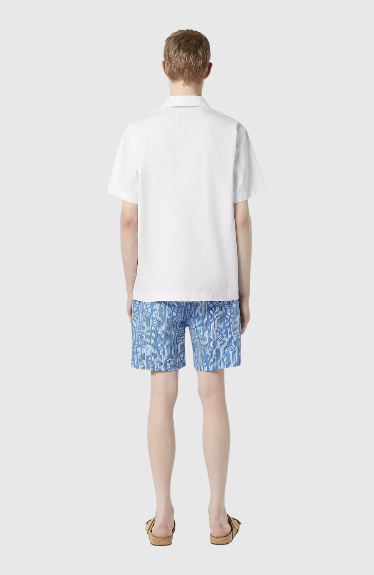 Short-Sleeved Relaxed-Fit Linen Blend Shirt