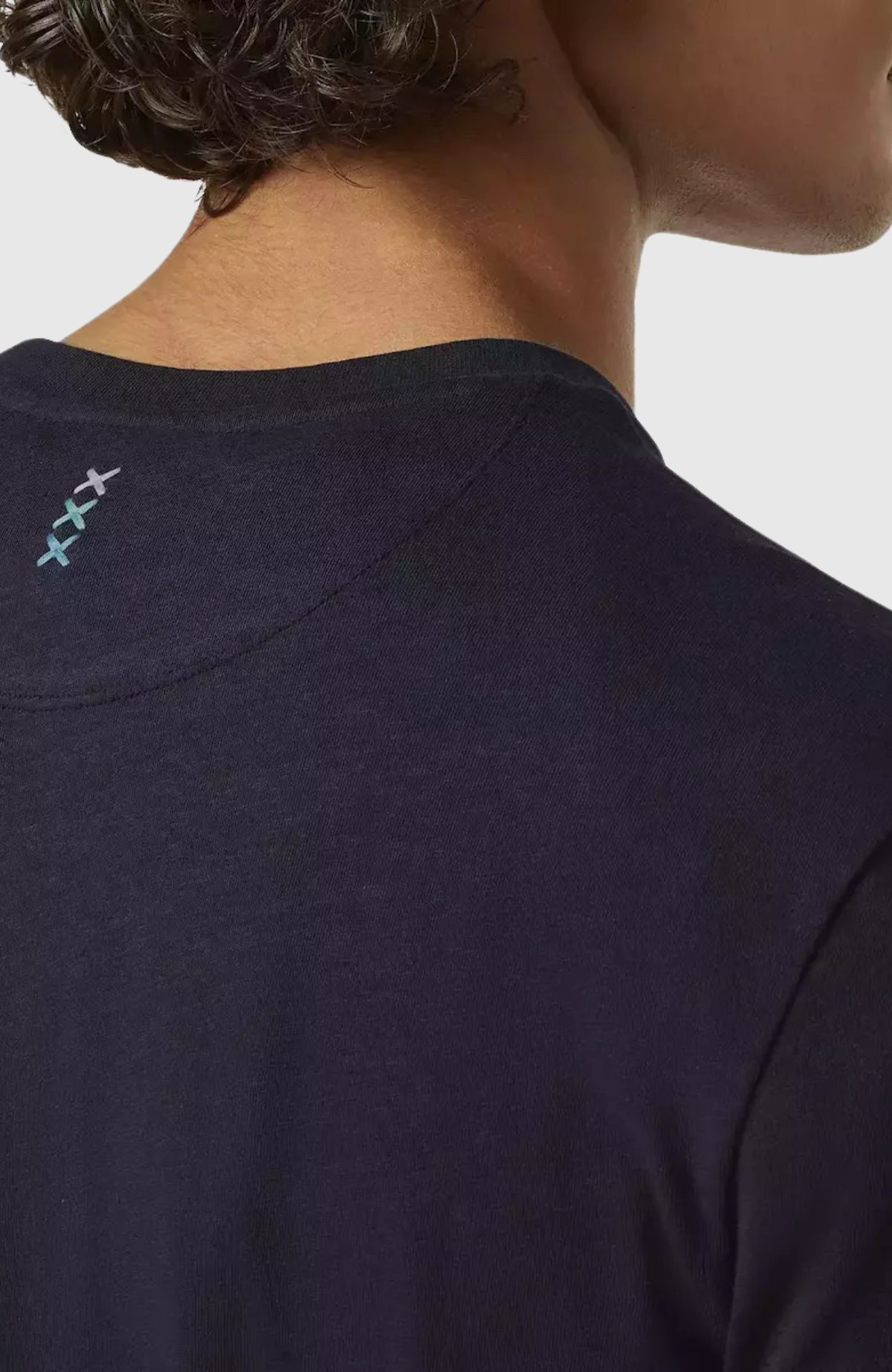 Regular Fit 3 Crosses Cotton-Linen T-Shirt