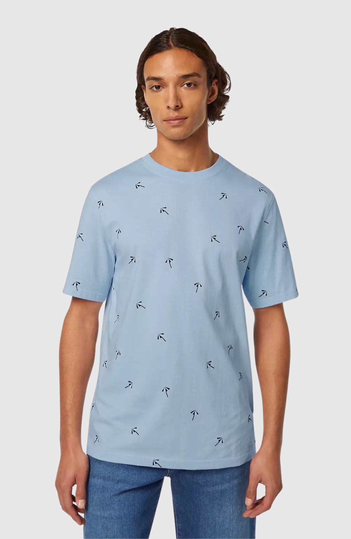 Regular Fit Micro Aop T-Shirt