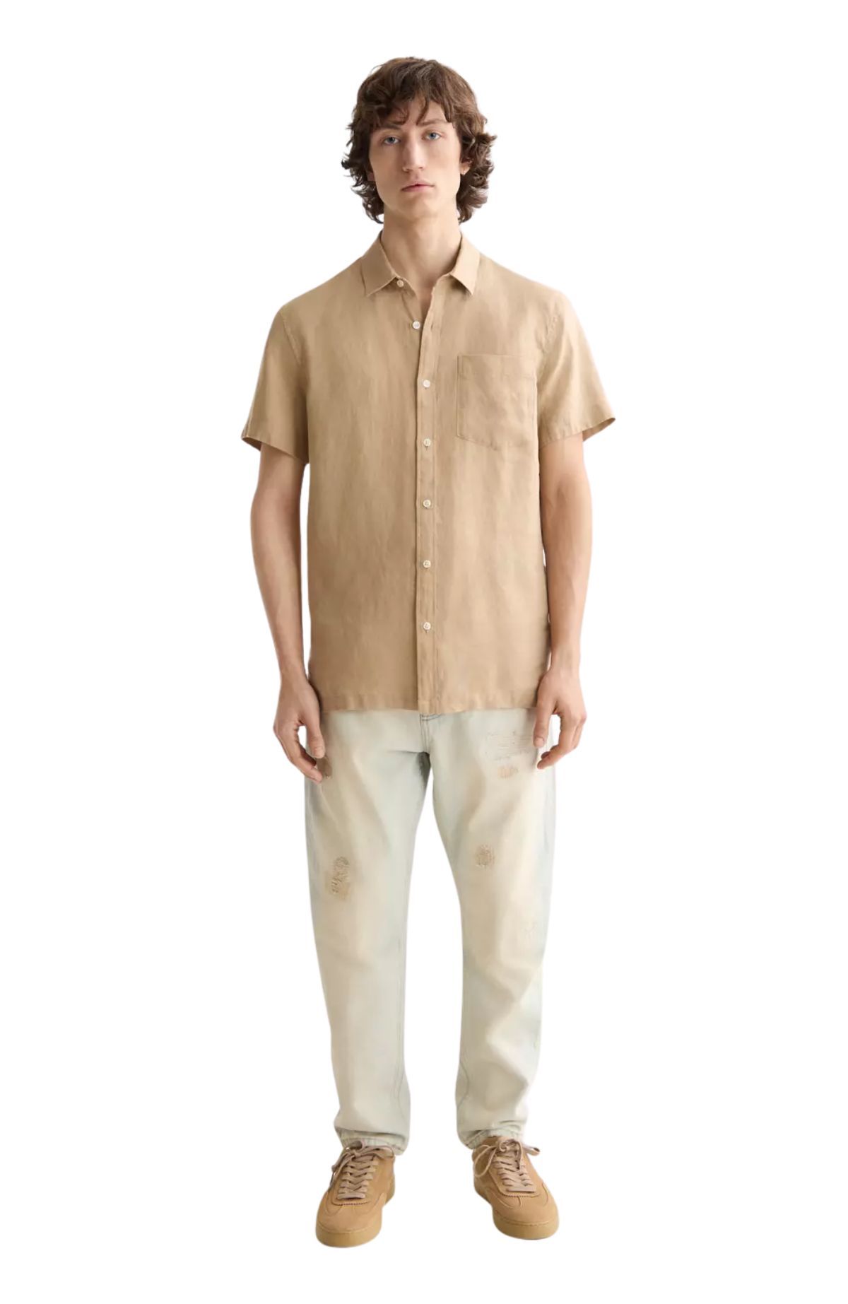 Core Seasonal - Regular-Fit Short-Sleeved Linen Shirt
