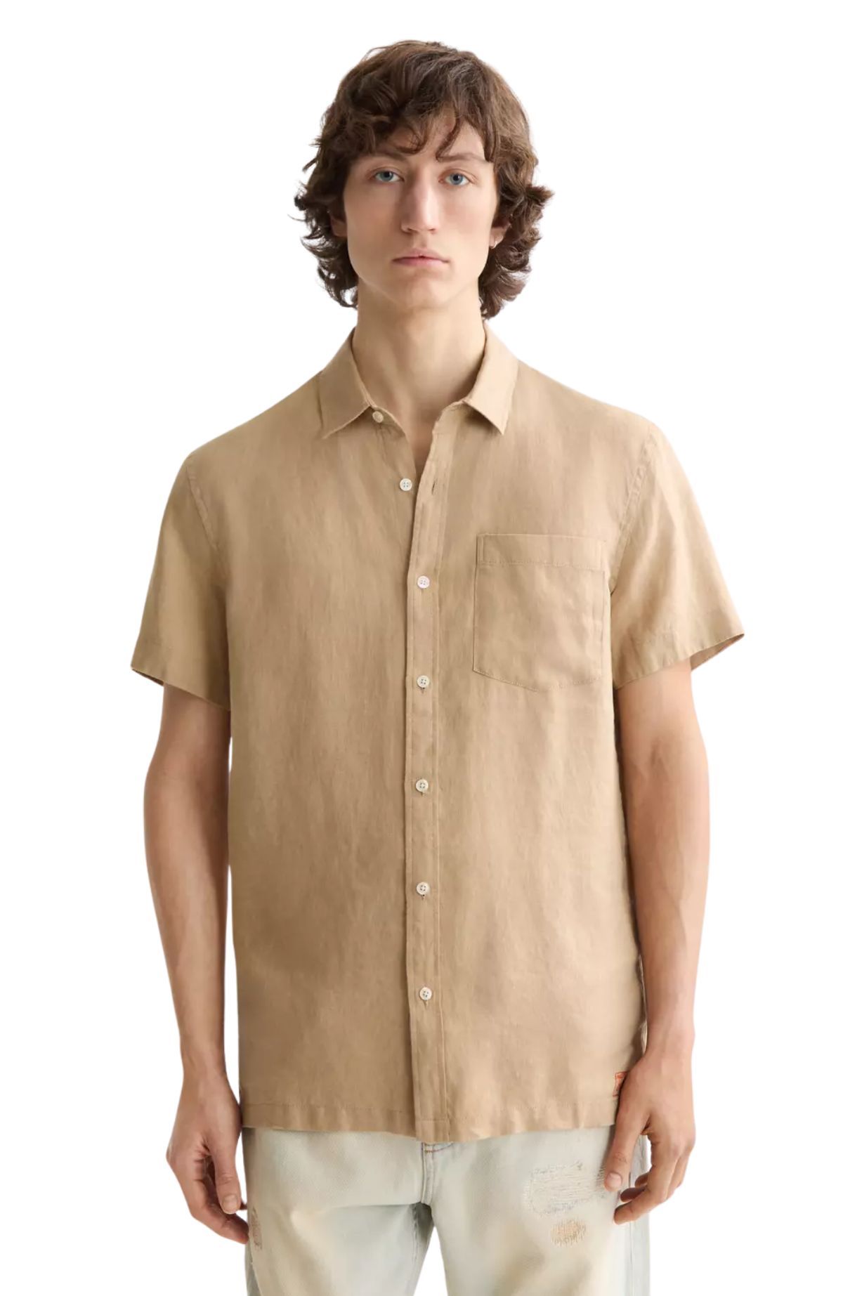 Core Seasonal - Regular-Fit Short-Sleeved Linen Shirt