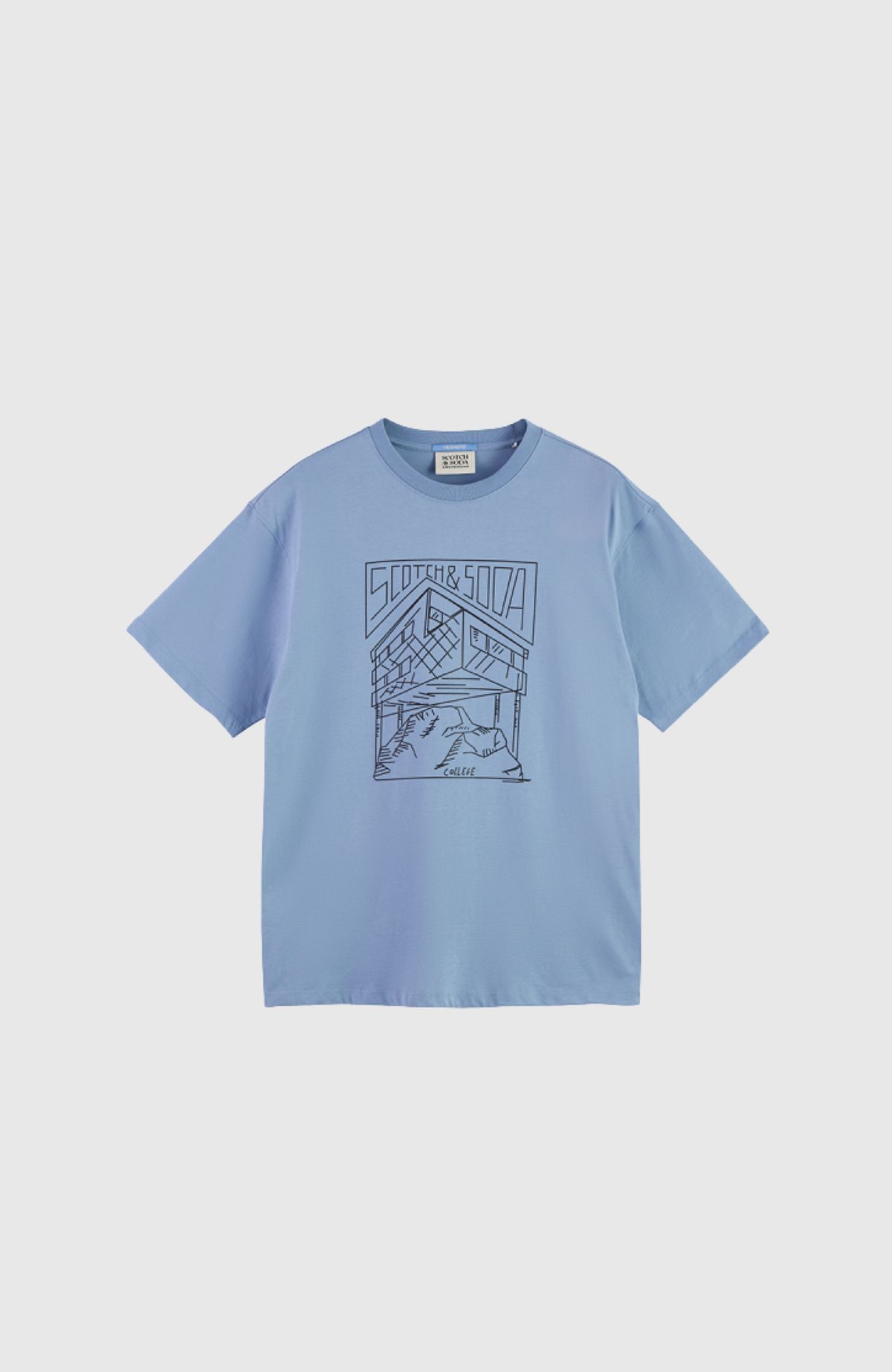 Relaxed Fit Scotch & Soda Logo T-Shirt