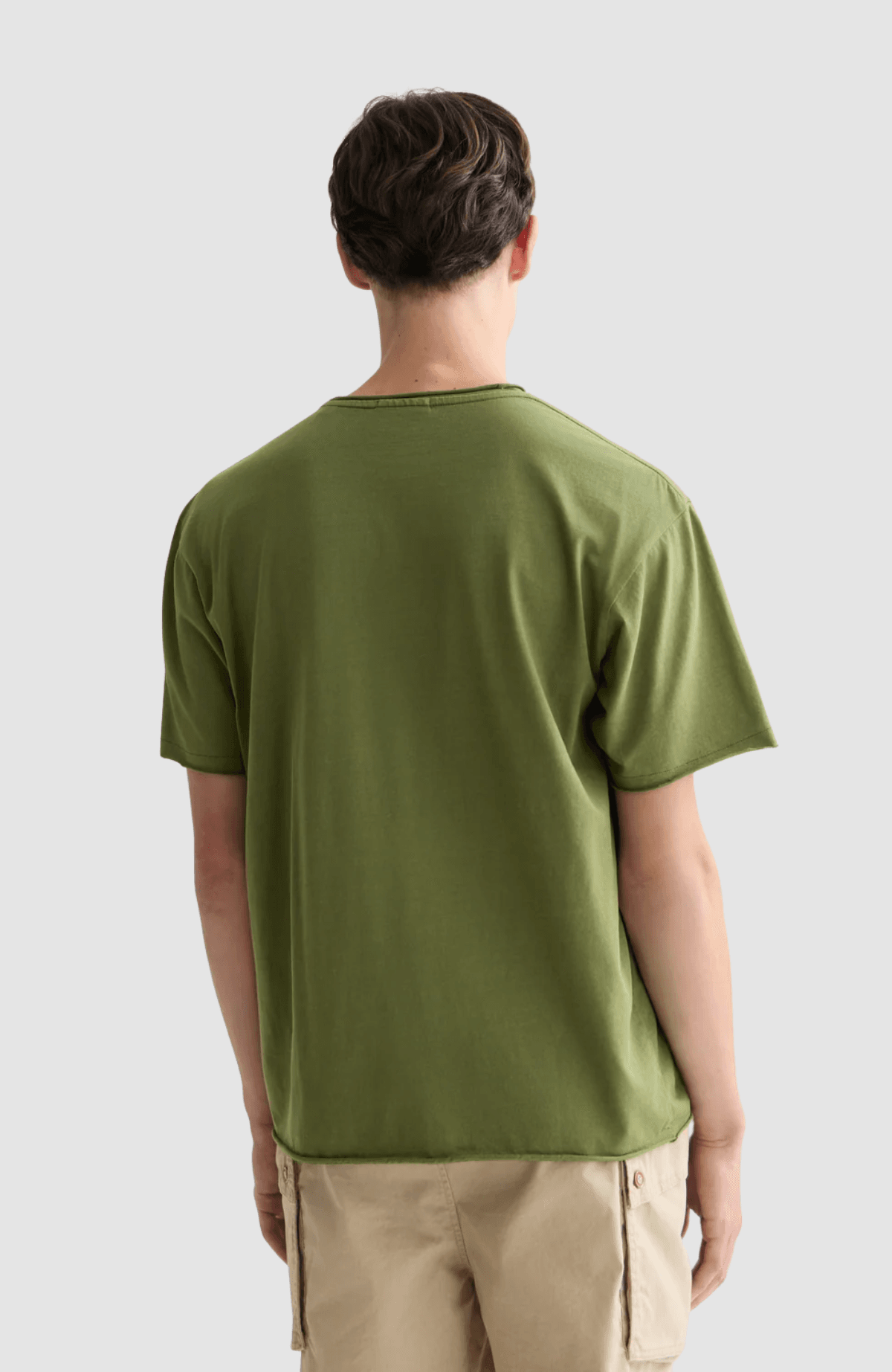 Seasonal core rawedged relaxedfit garmentdyed T-shirt