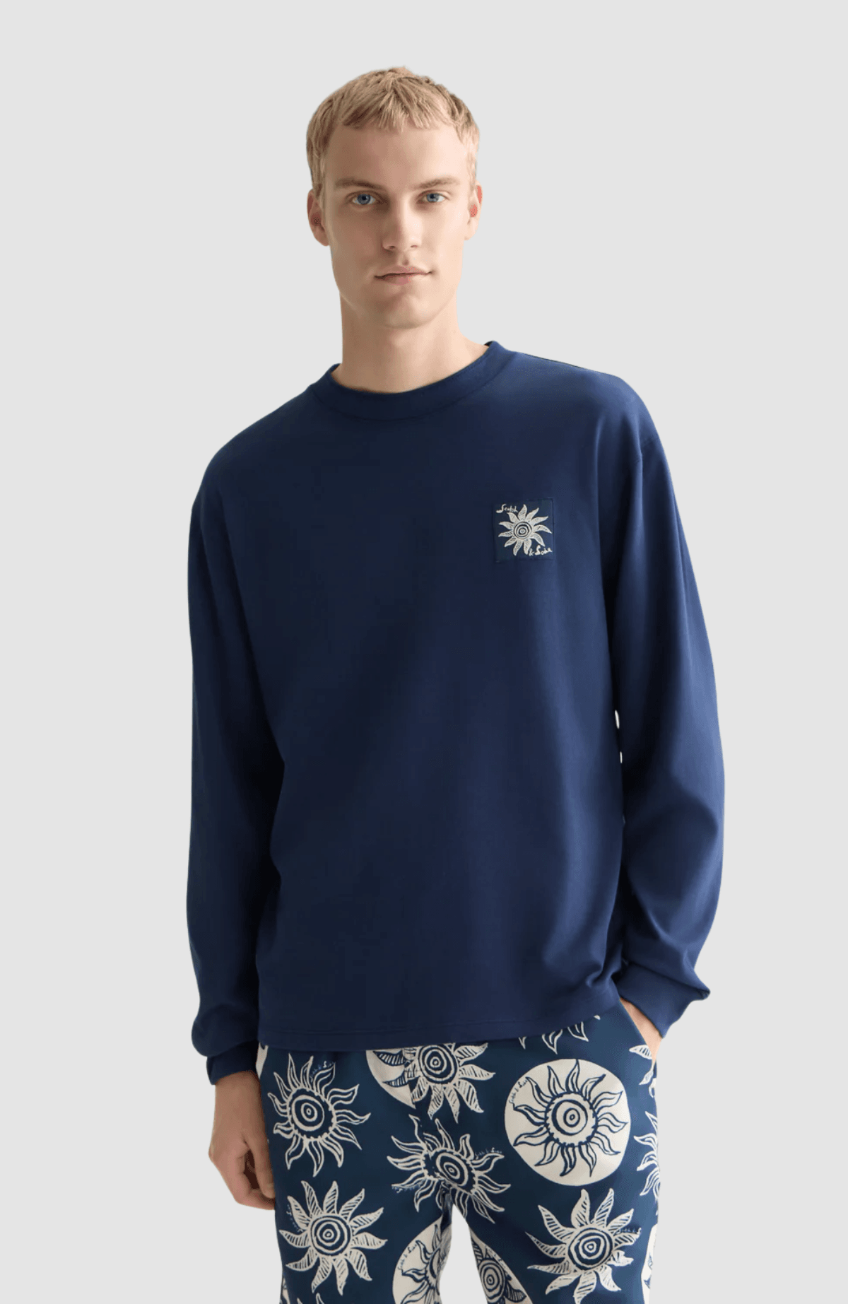 Back artwork relaxedfit longsleeved T-shirt