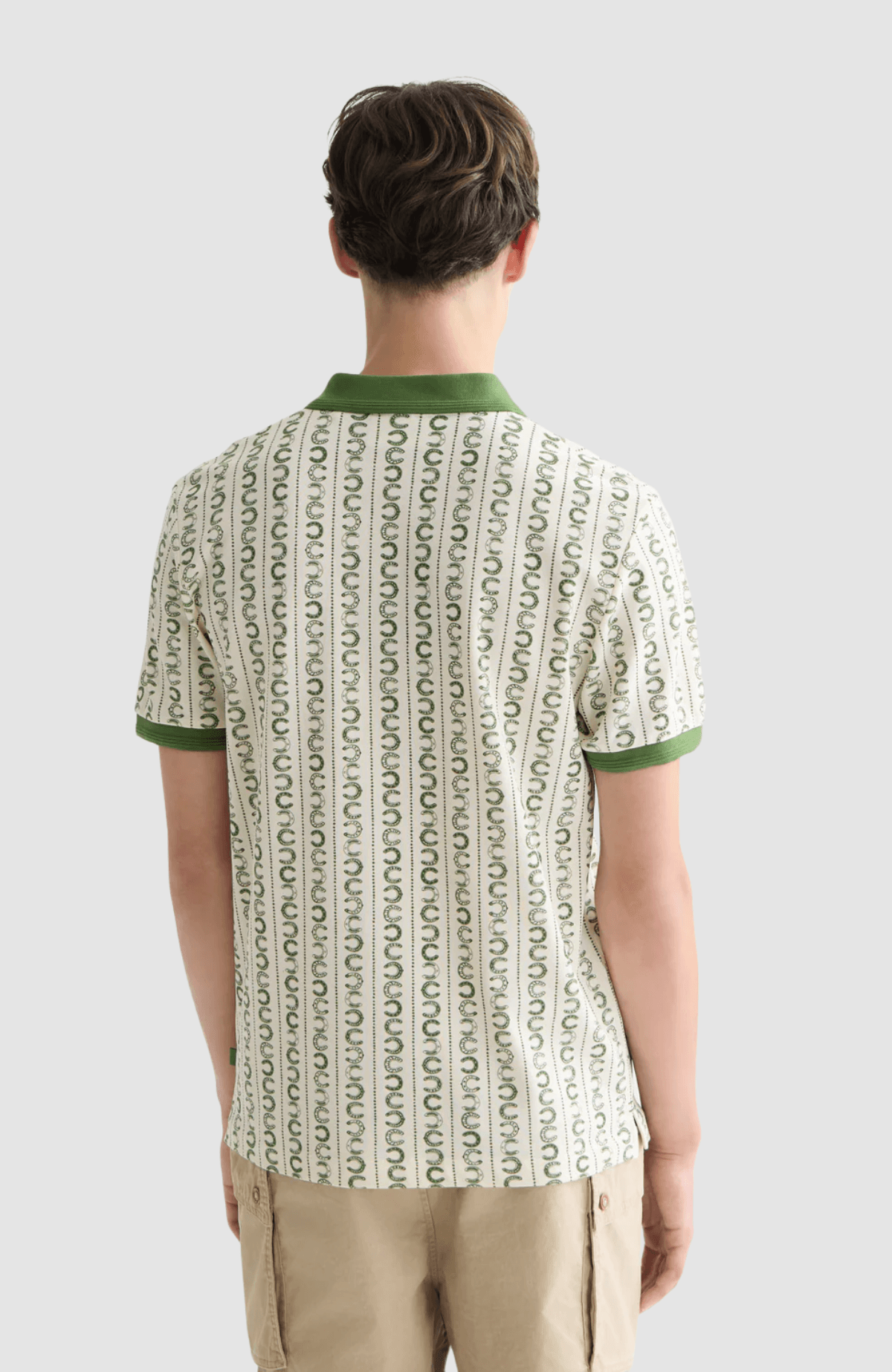 Microprinted regularfit polo