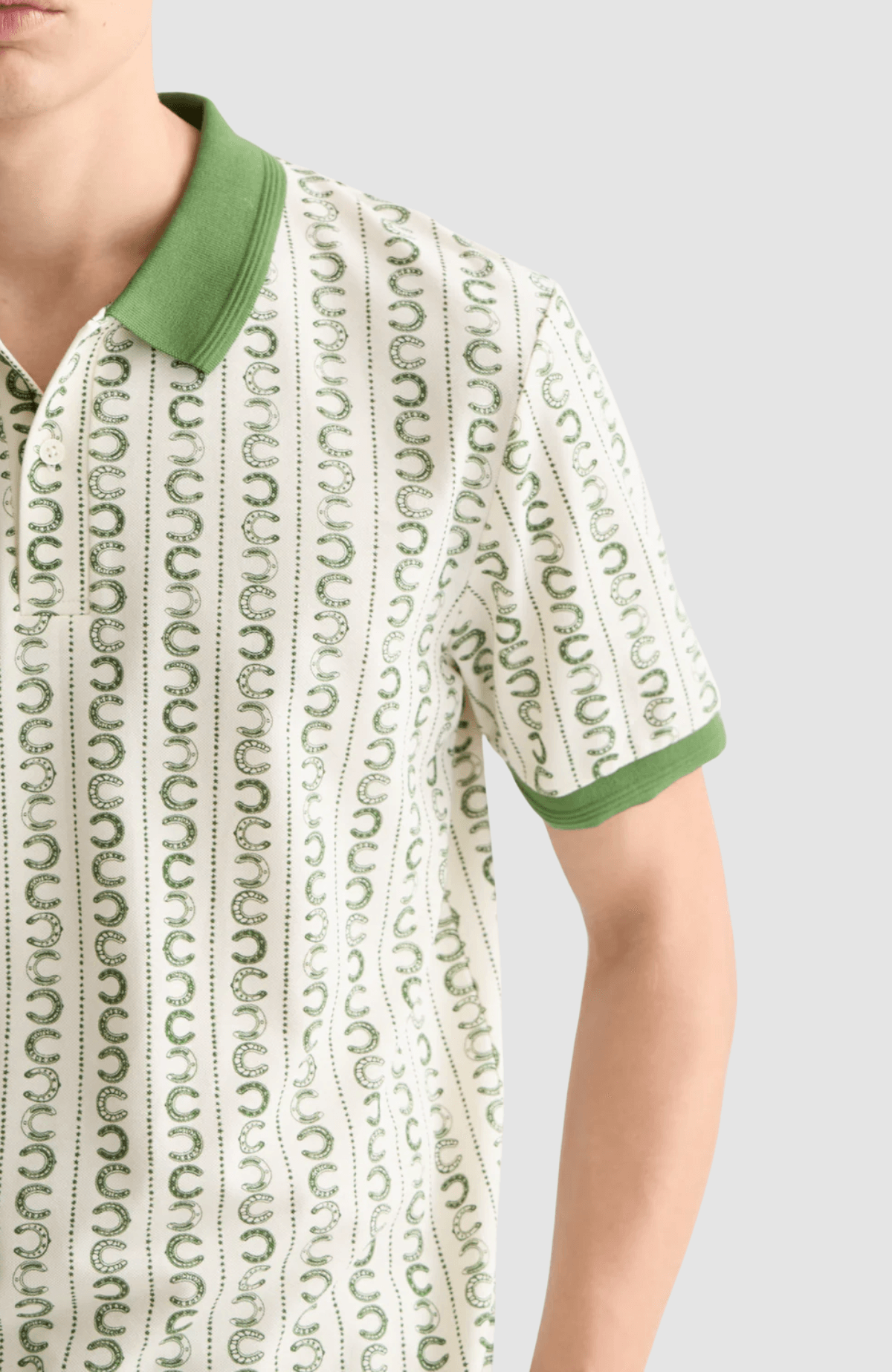 Microprinted regularfit polo