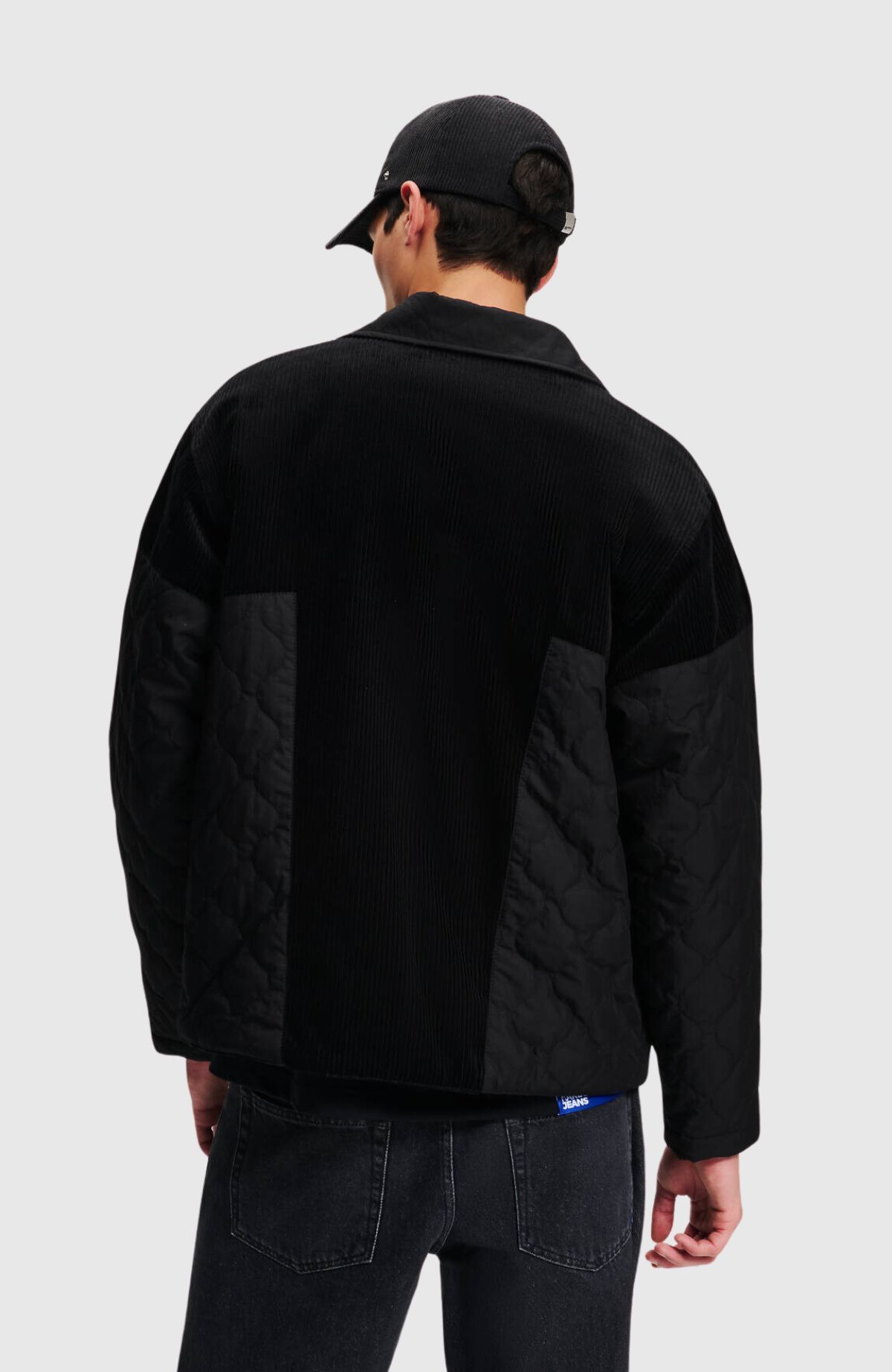 KLJ Cord Mix Coach Jacket