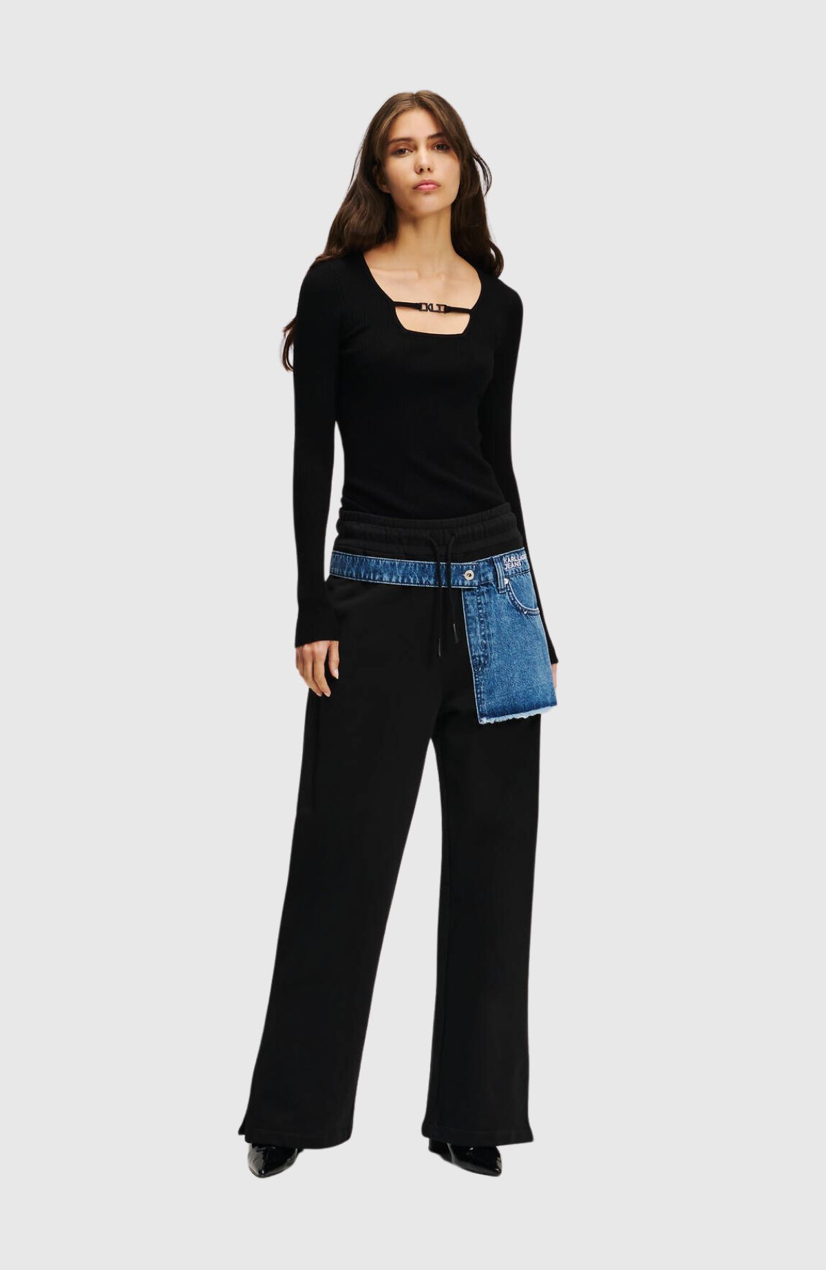 KLJ Relaxed Mixed Denim Pant