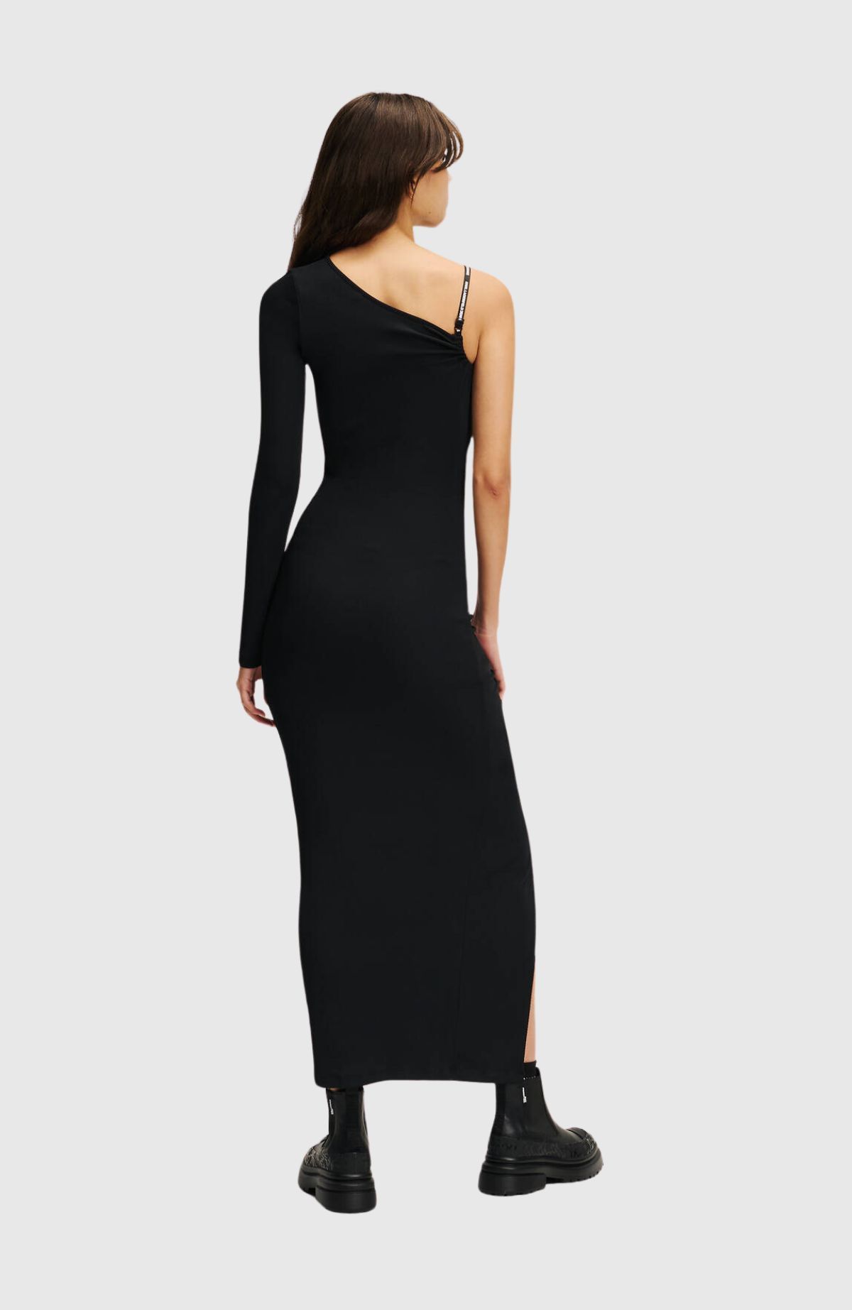 KLJ Ruched Maxi Strap Dress