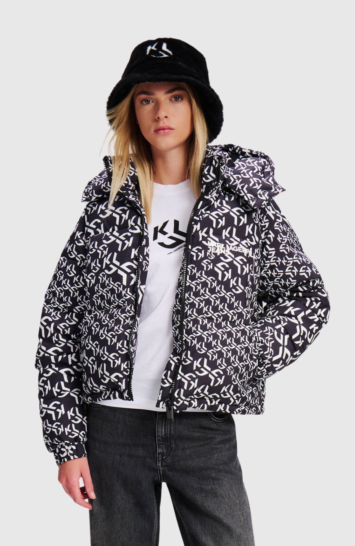 KLJ Monogram Puffer