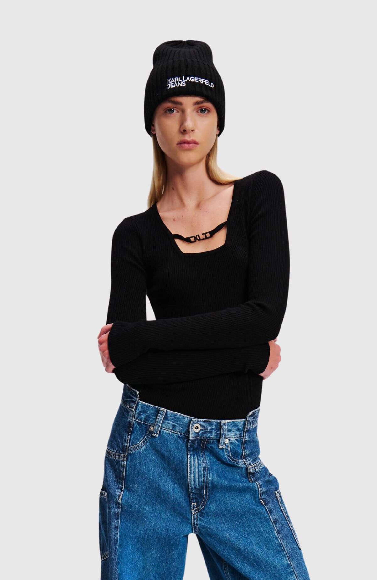 KLJ Lslv Logo Knitted Top