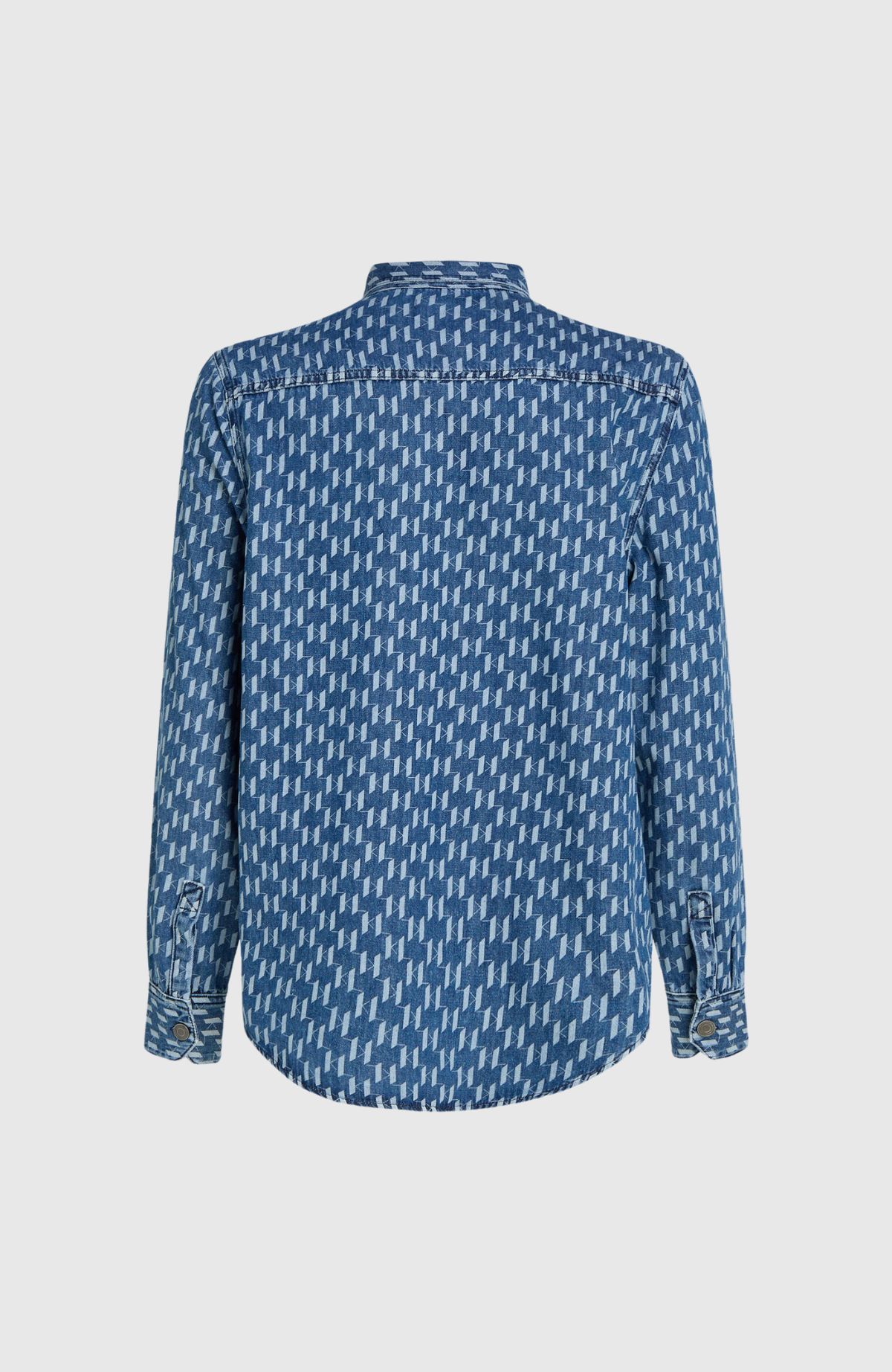 KL Monogram Aop Denim Shirt