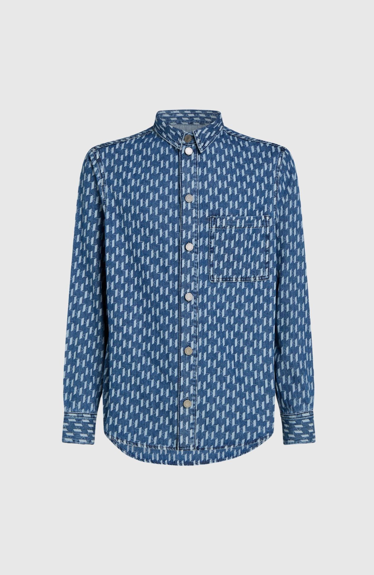 KL Monogram Aop Denim Shirt