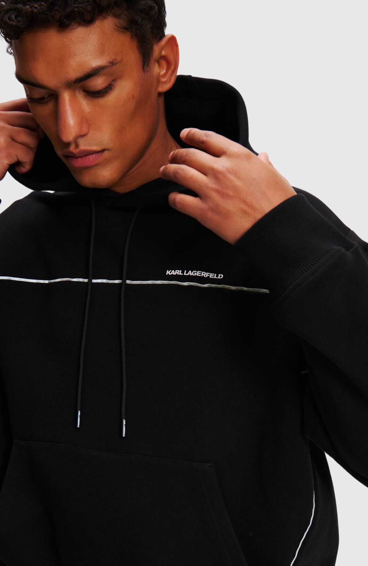 Reflective Details Hoodie