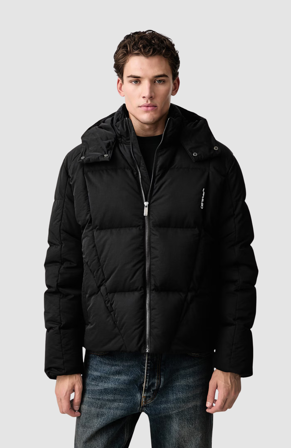 Bookish Nyl Twill Racing Puffer