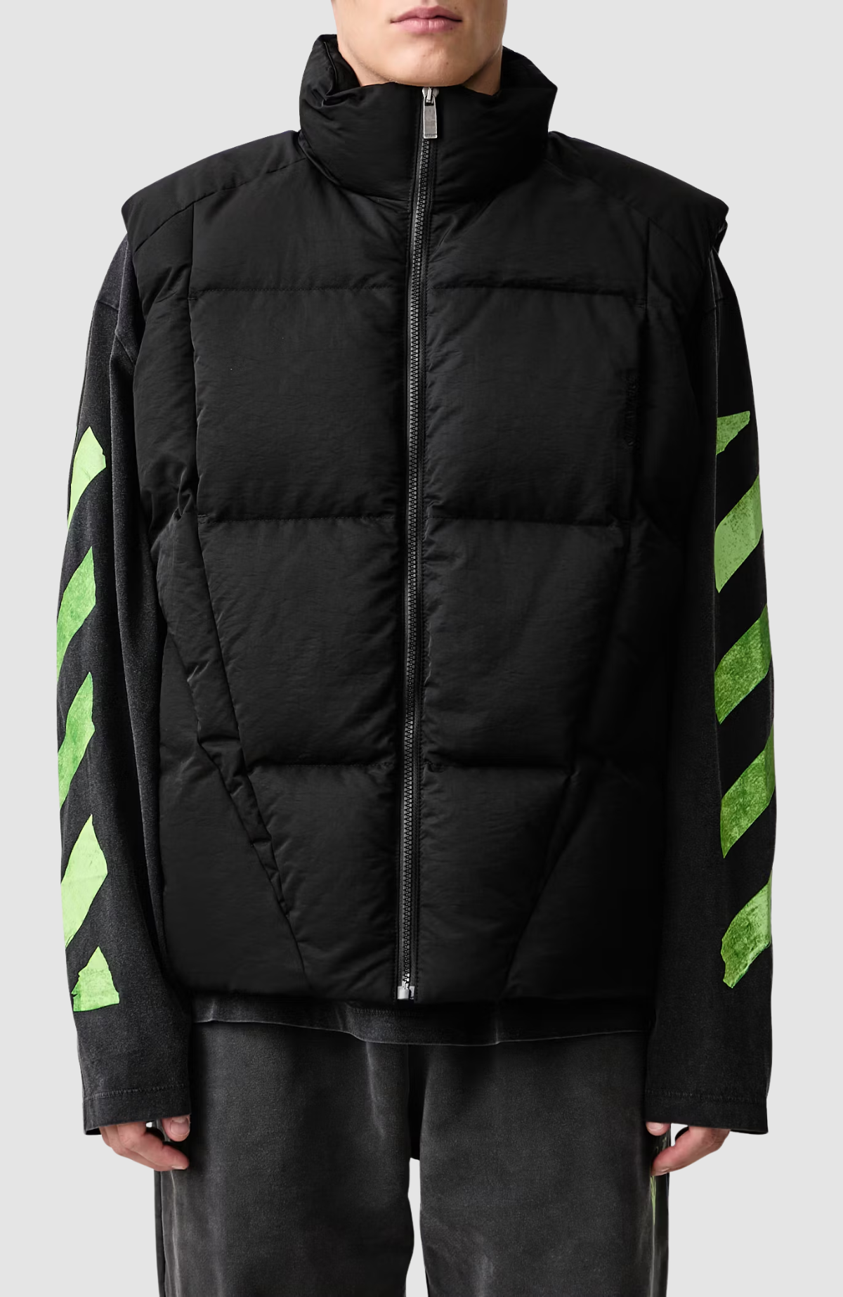 Bookish Nyltwill Sleeveless Racng Puffer