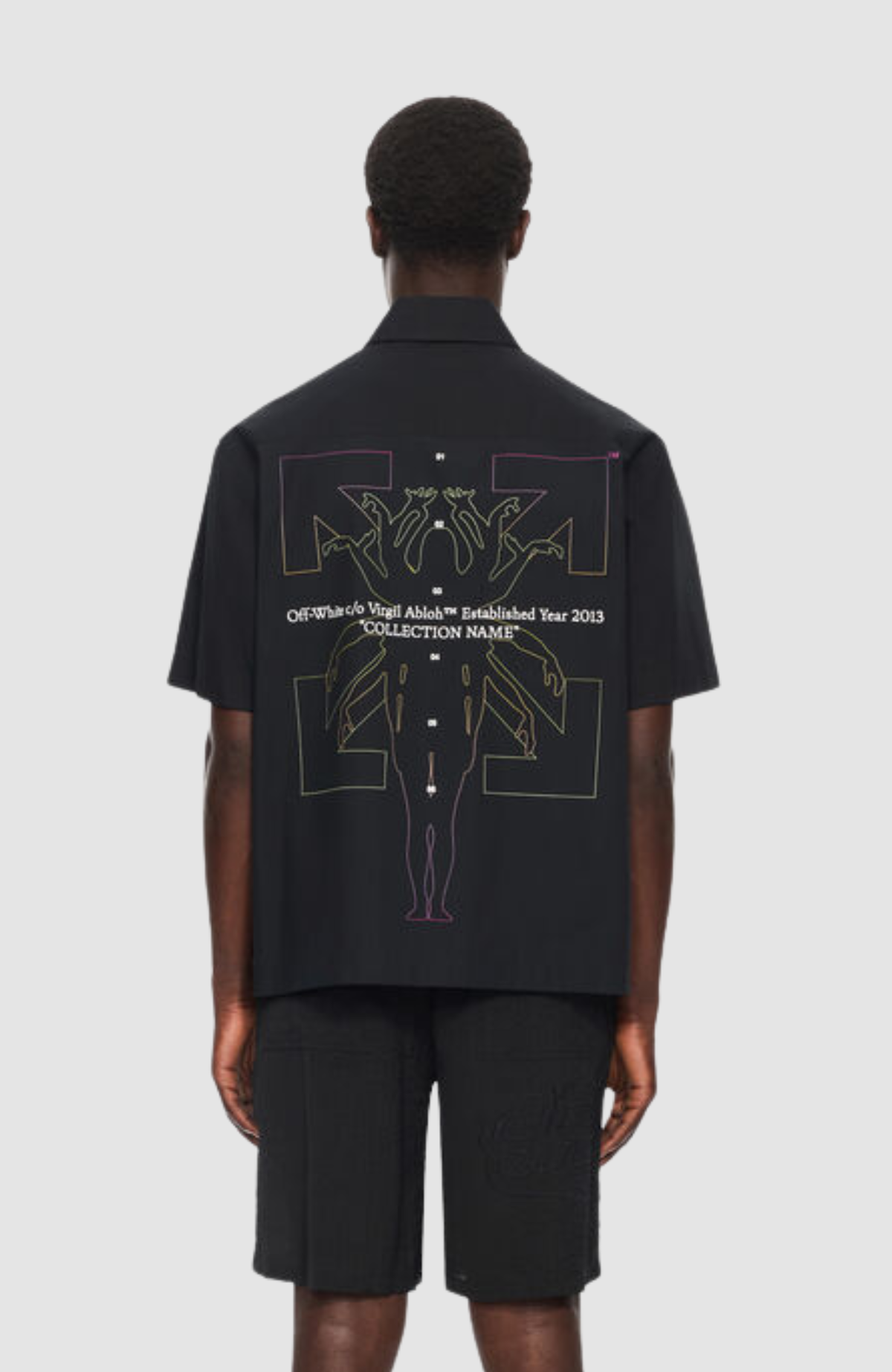 Chakra Arrow Popl Slim Bowling Shirt
