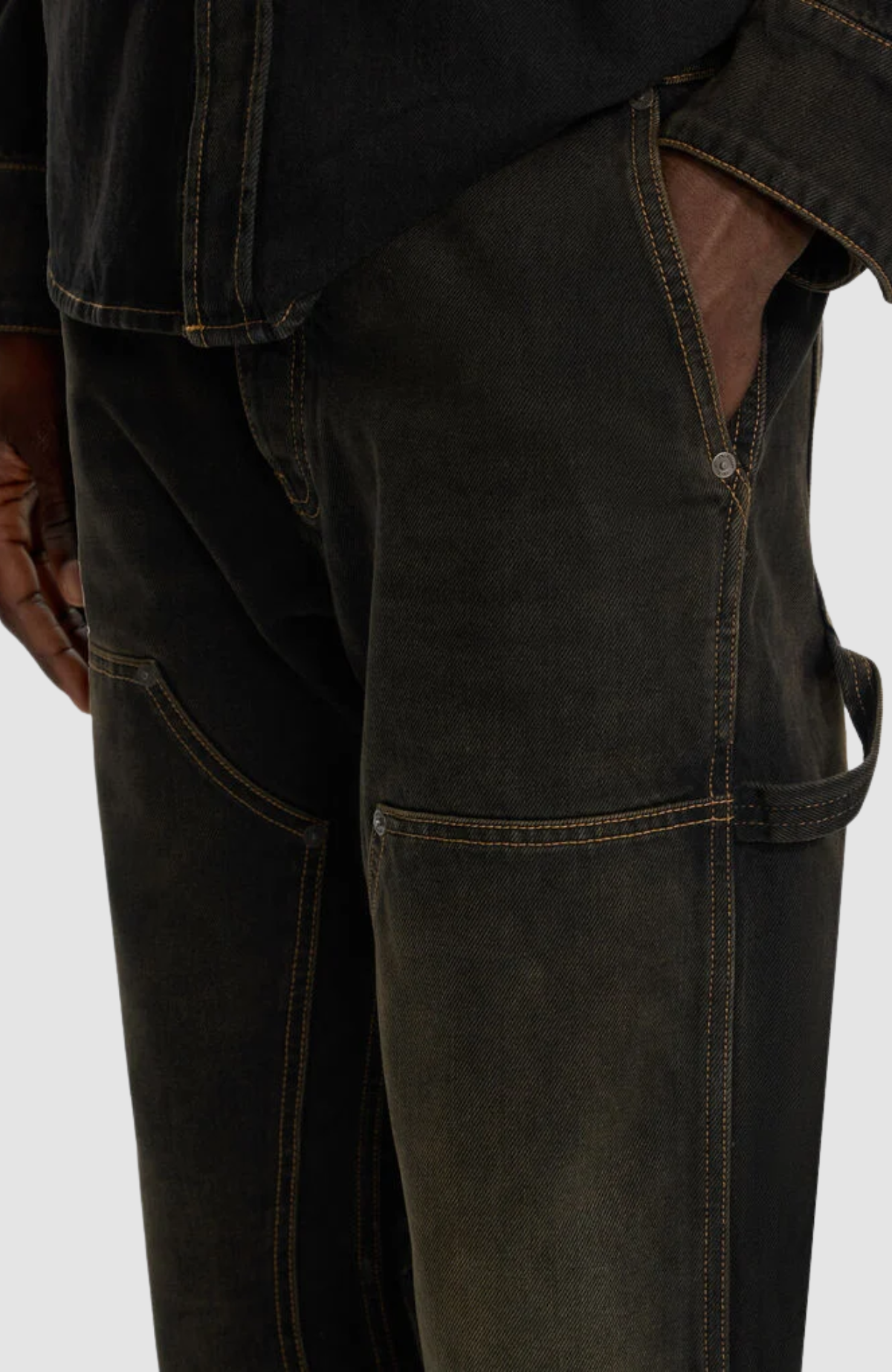 Half Arrow Flare Carpenter Jeans
