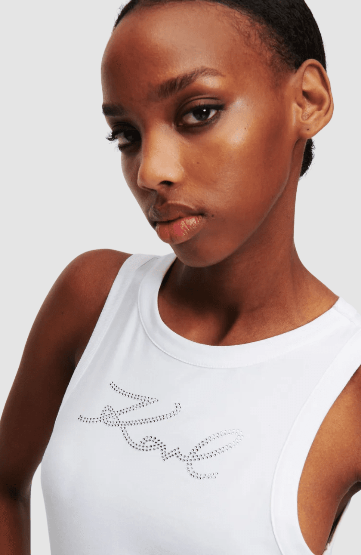 Karl Rhinestone Tank Top