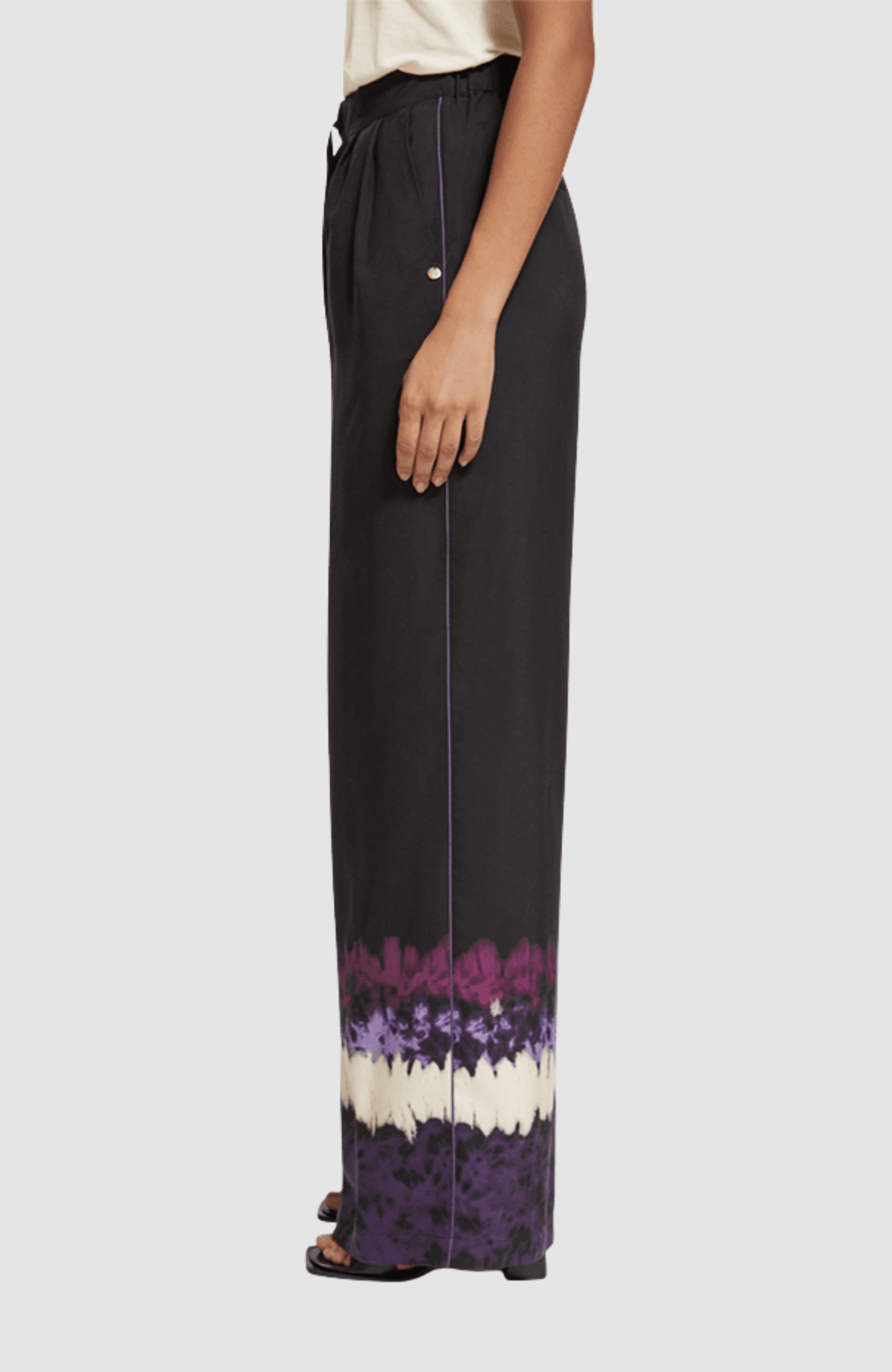 Eleni - high rise wide leg pyjama pants