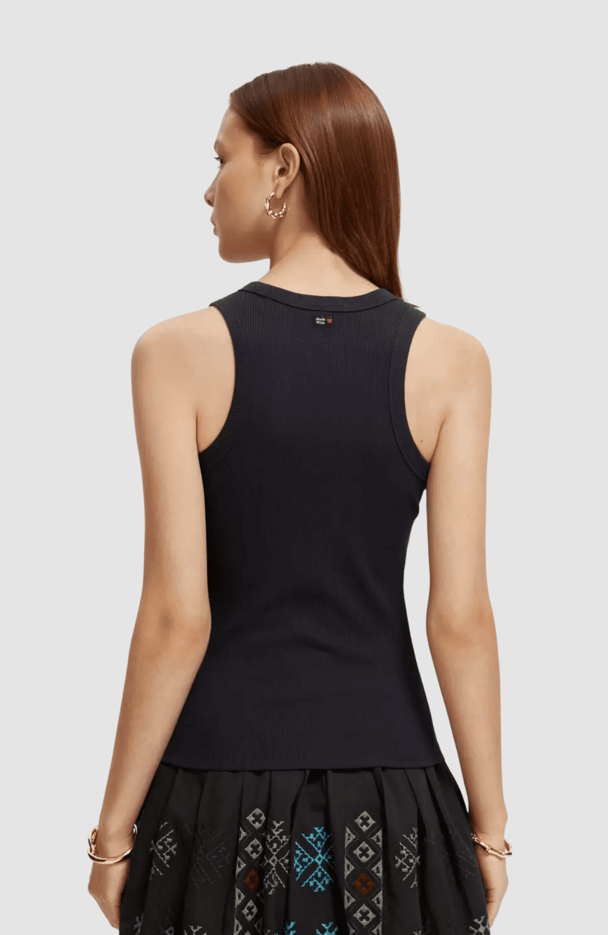 Cotton in conversion racer tank