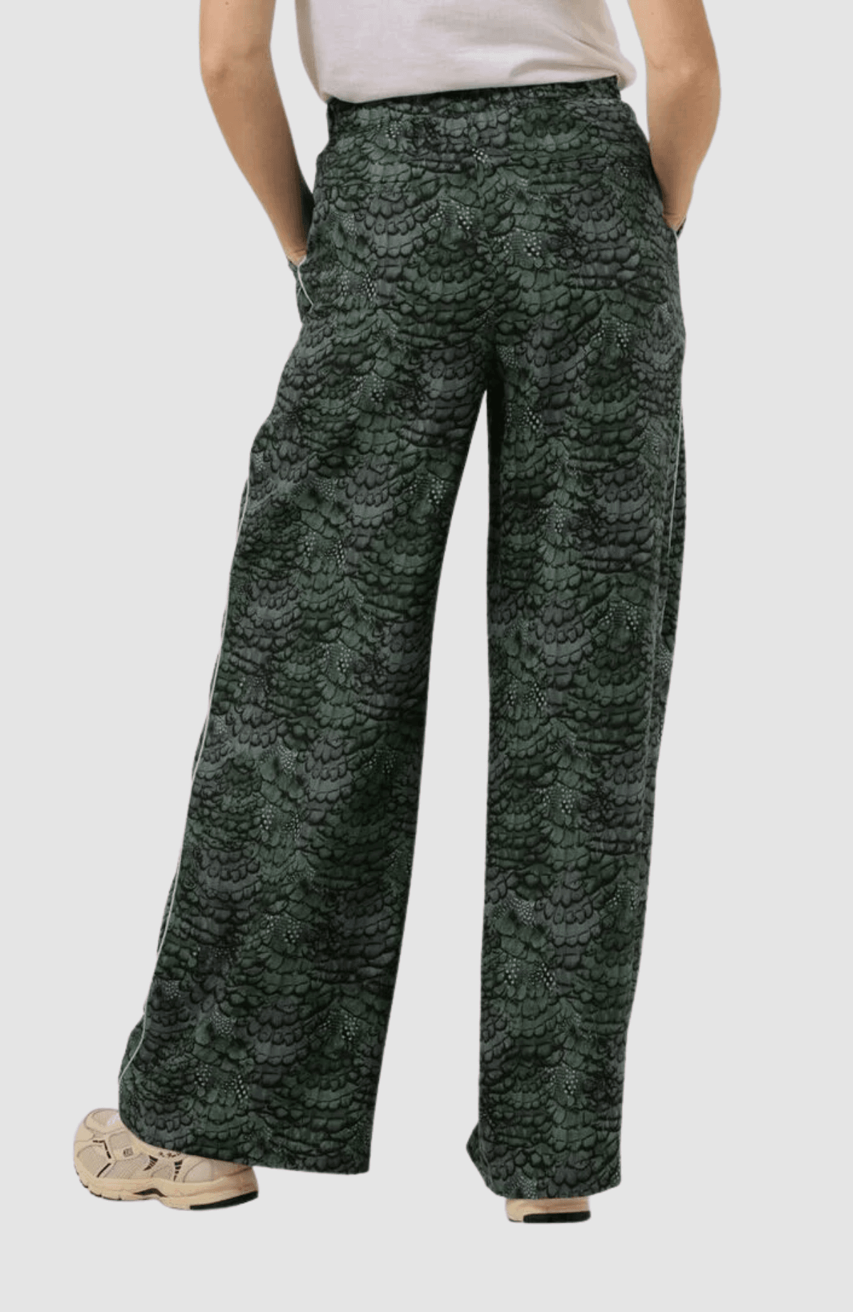 Eleni - high rise wide leg pyjama pants