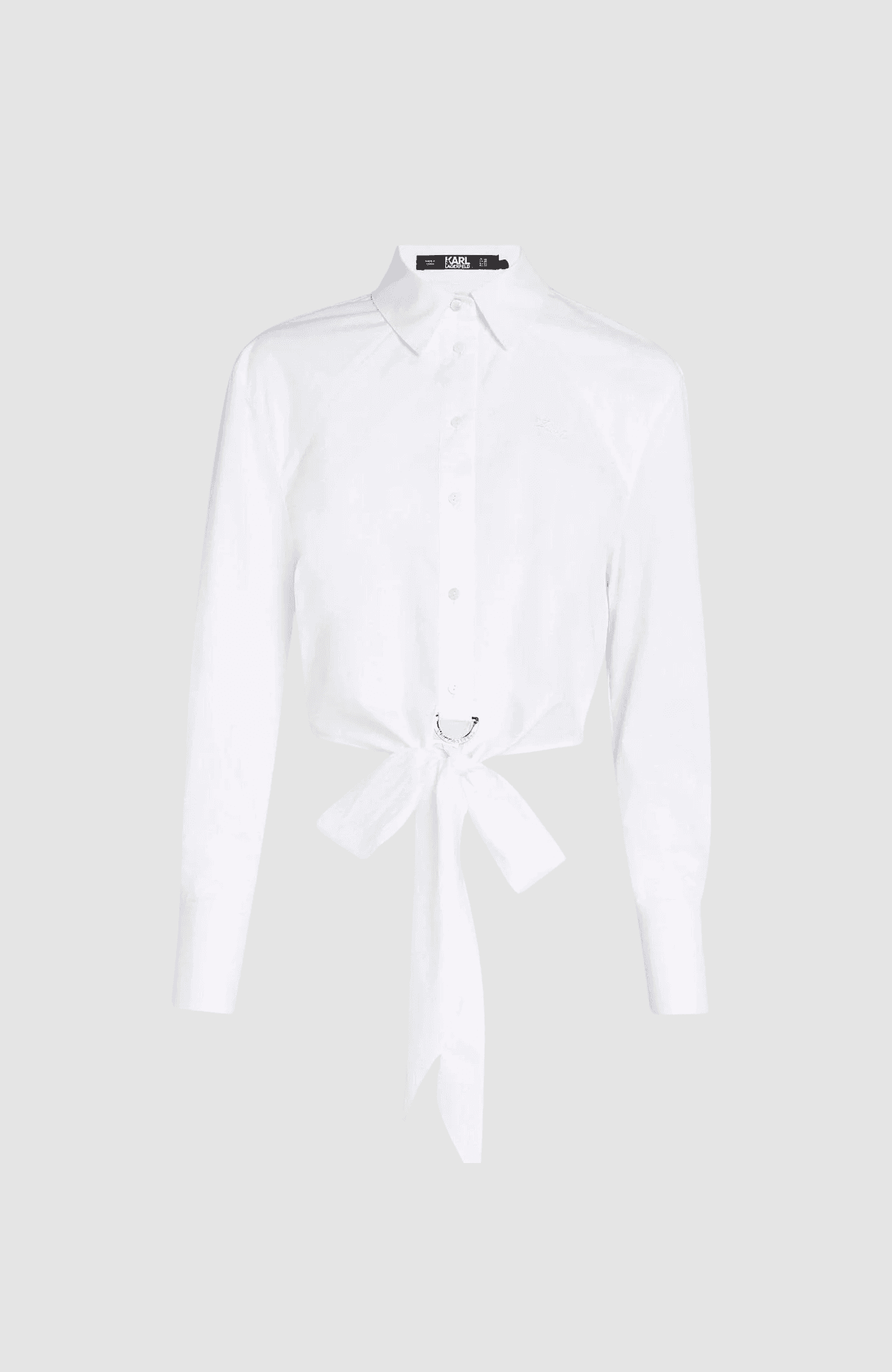 Cropped D Ring Poplin Shirt