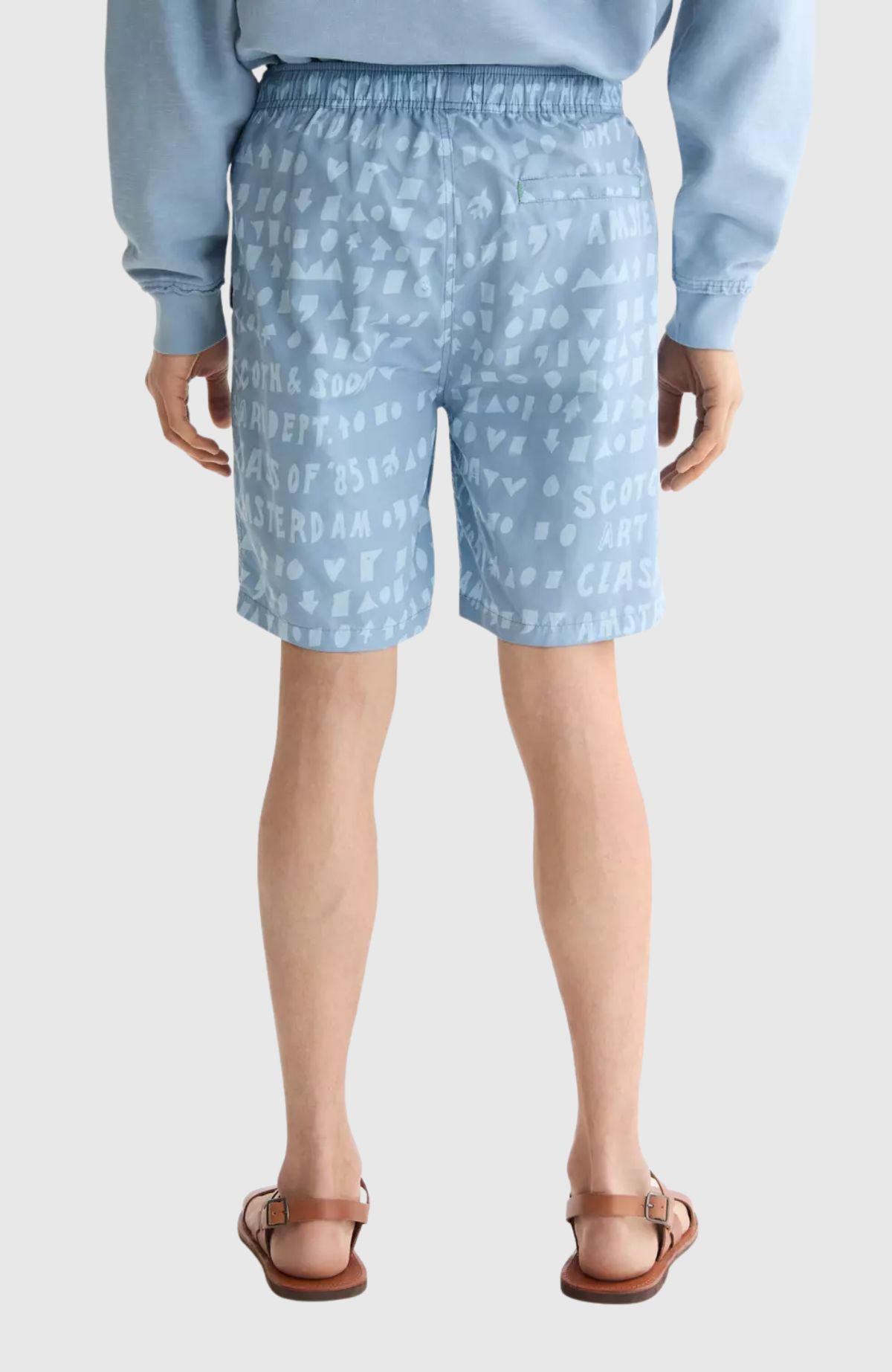 Printed Longer-Length Swim Shorts
