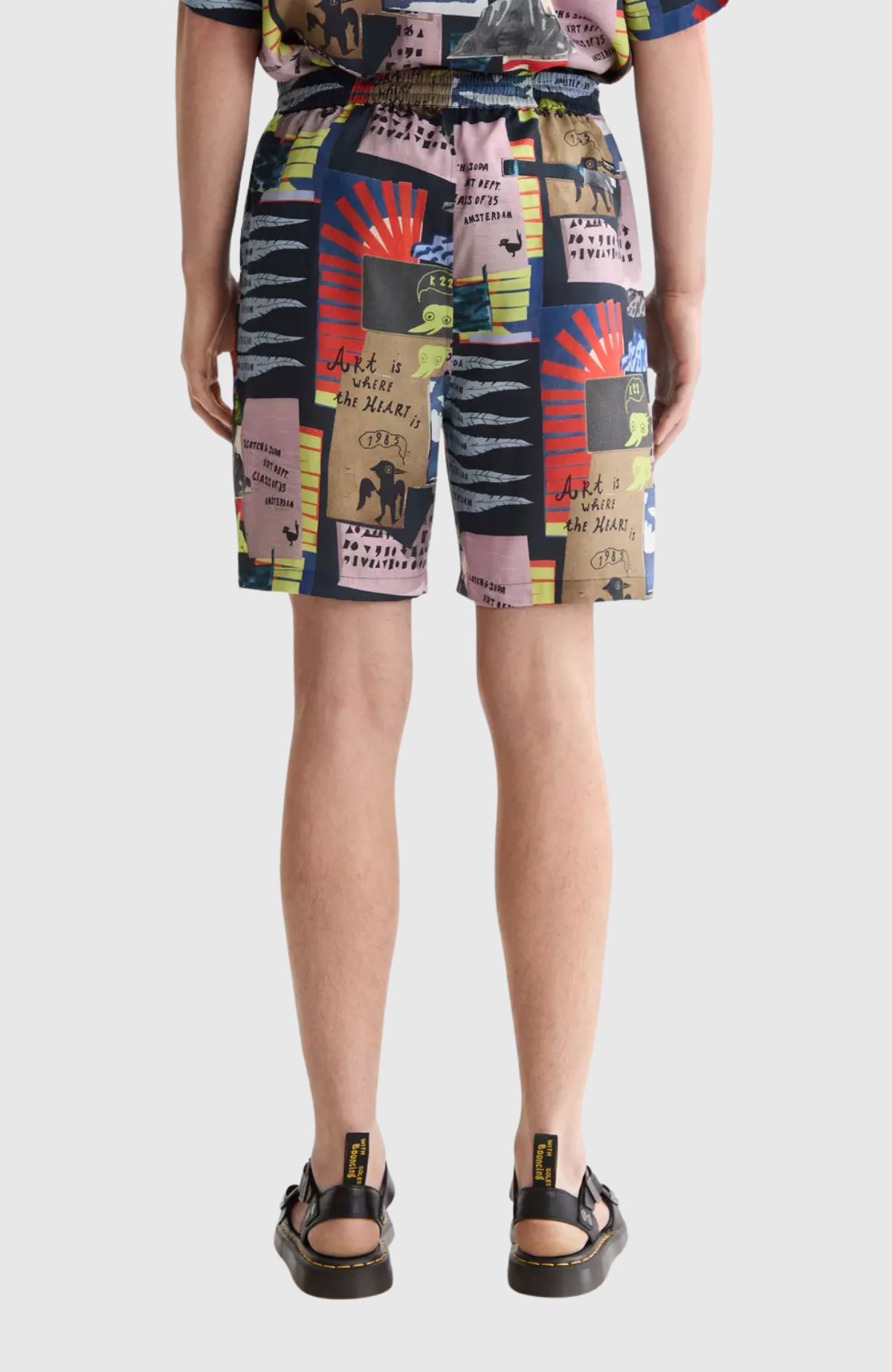 Fave - Printed Tencel Regular Fit Bermuda Shorts