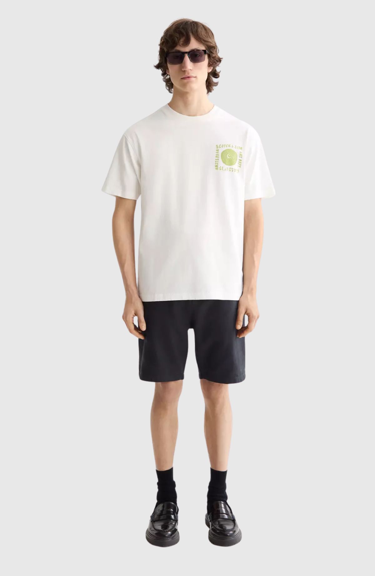 Relaxed-Fit Washed Artwork T-Shirt