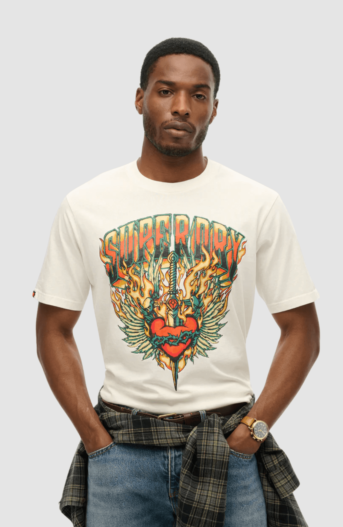 BIKER ROCK GRAPHIC LOOSE TEE