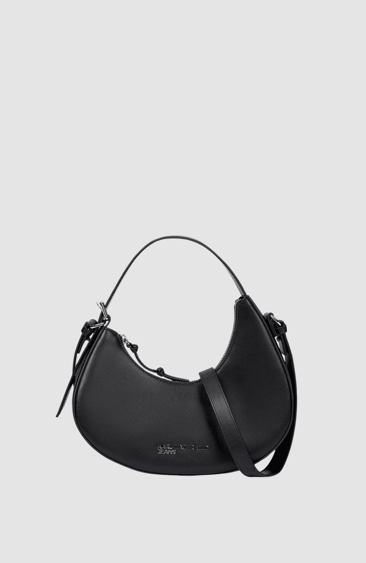 Klj Rounded Leather Top Handle