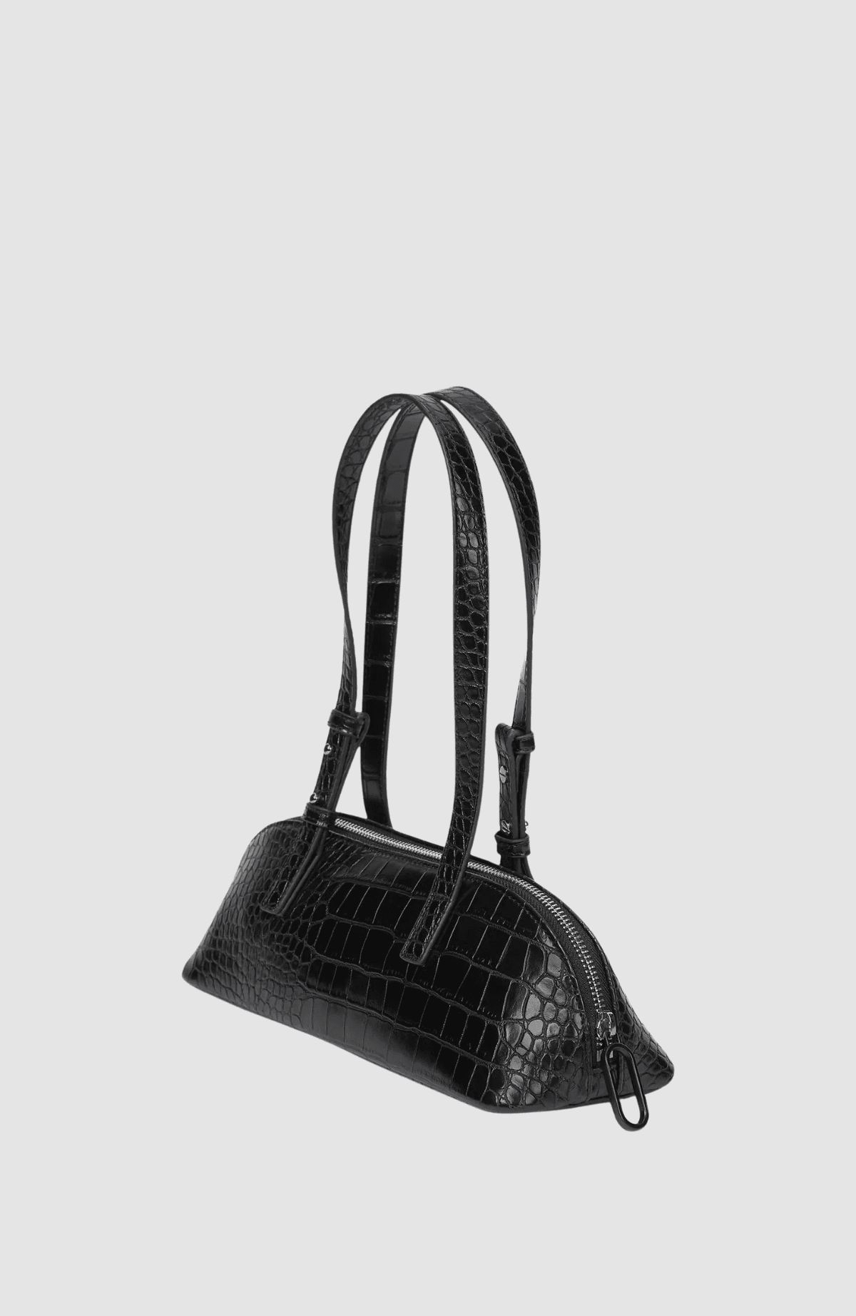 KLJ Logo Elongated Bag Croco