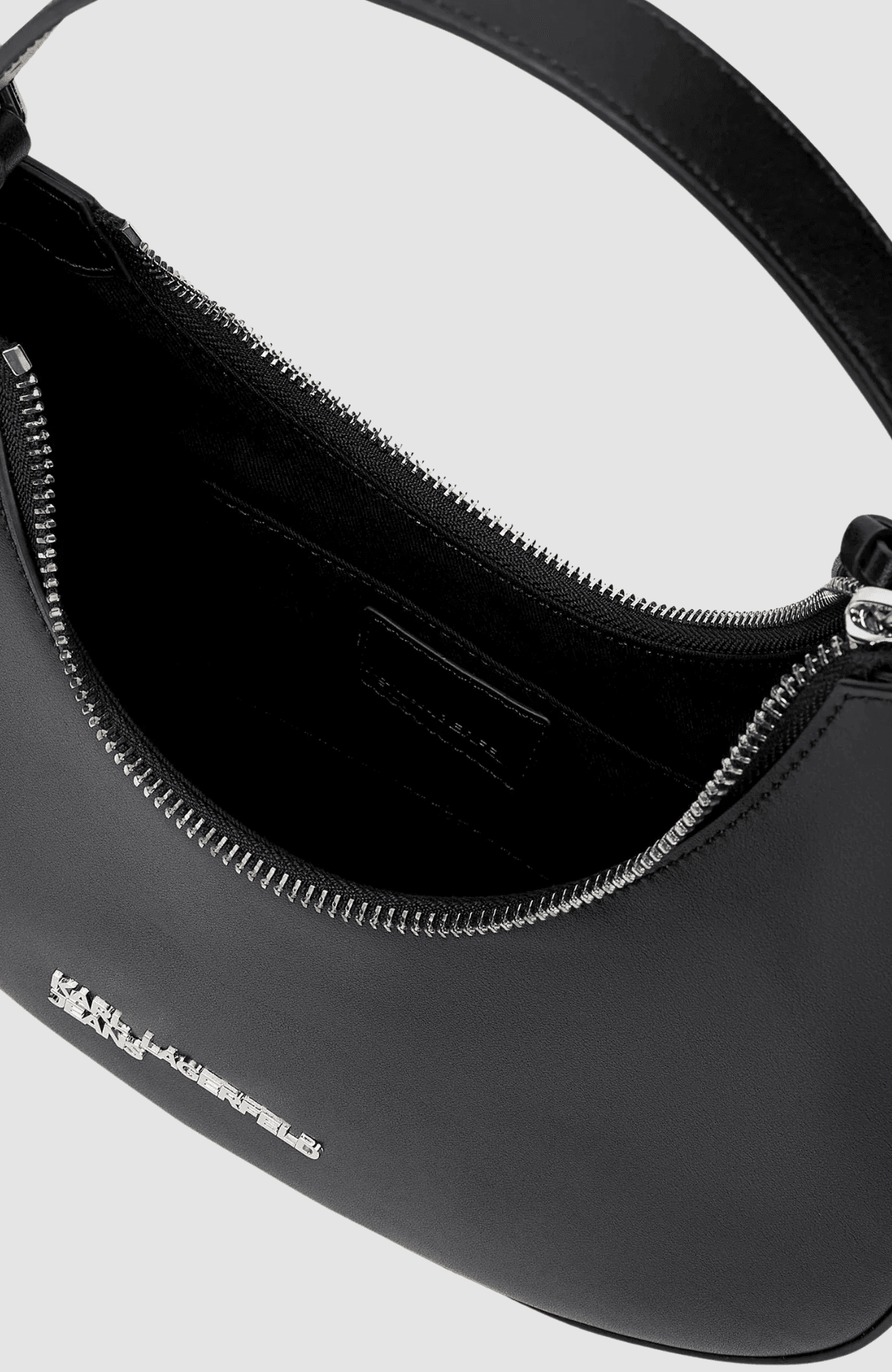 Klj Rounded Leather Top Handle