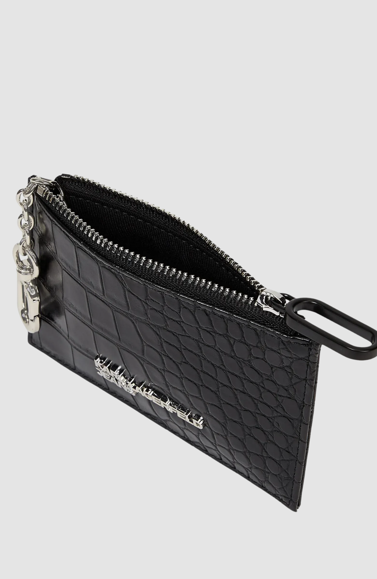 KLJ Logo Chain Cardholder Croc