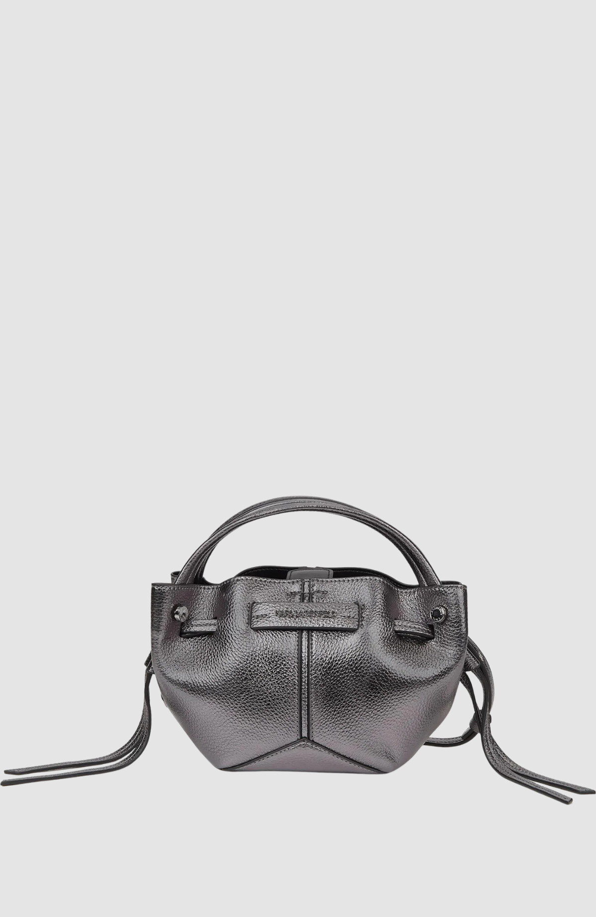 K/Pierced Mini Bucket Metallic