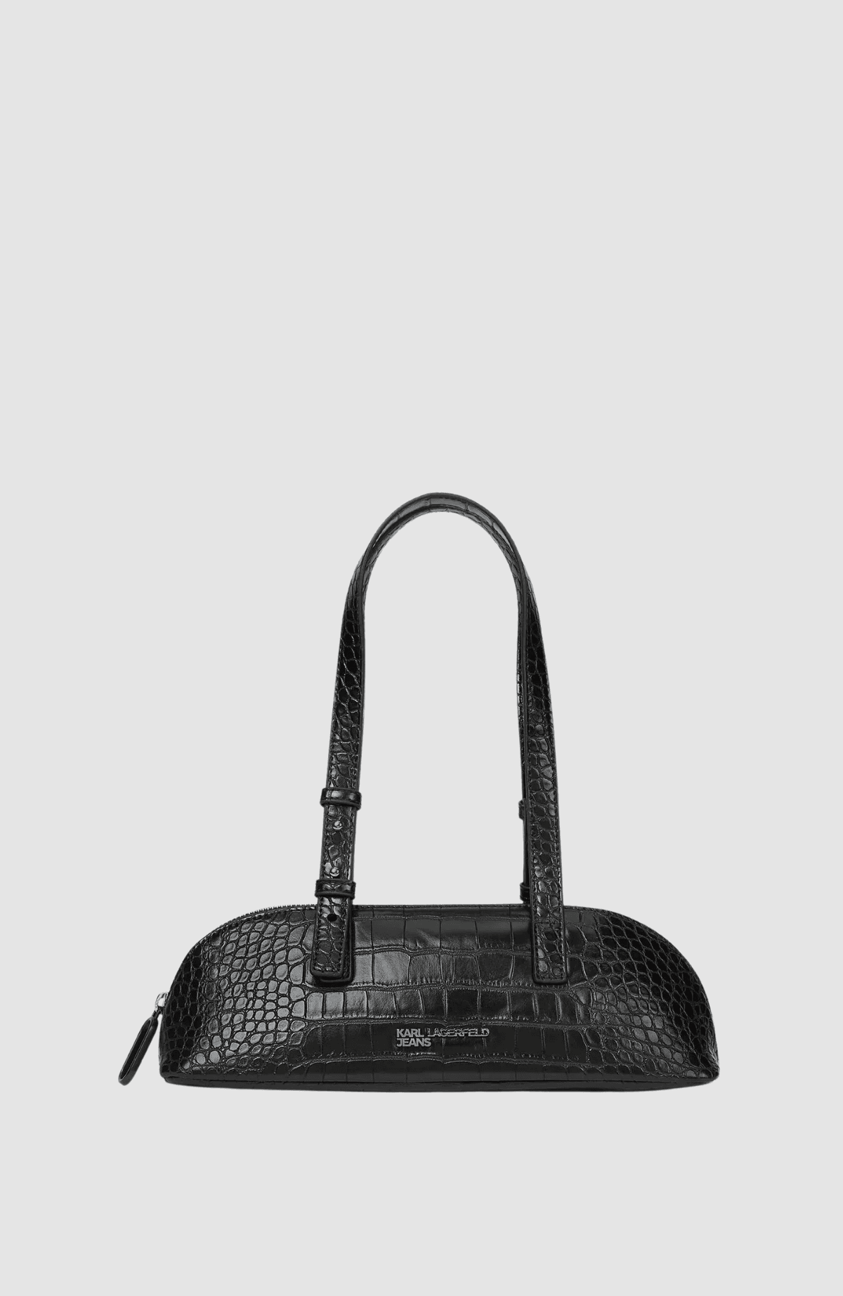 KLJ Logo Elongated Bag Croco