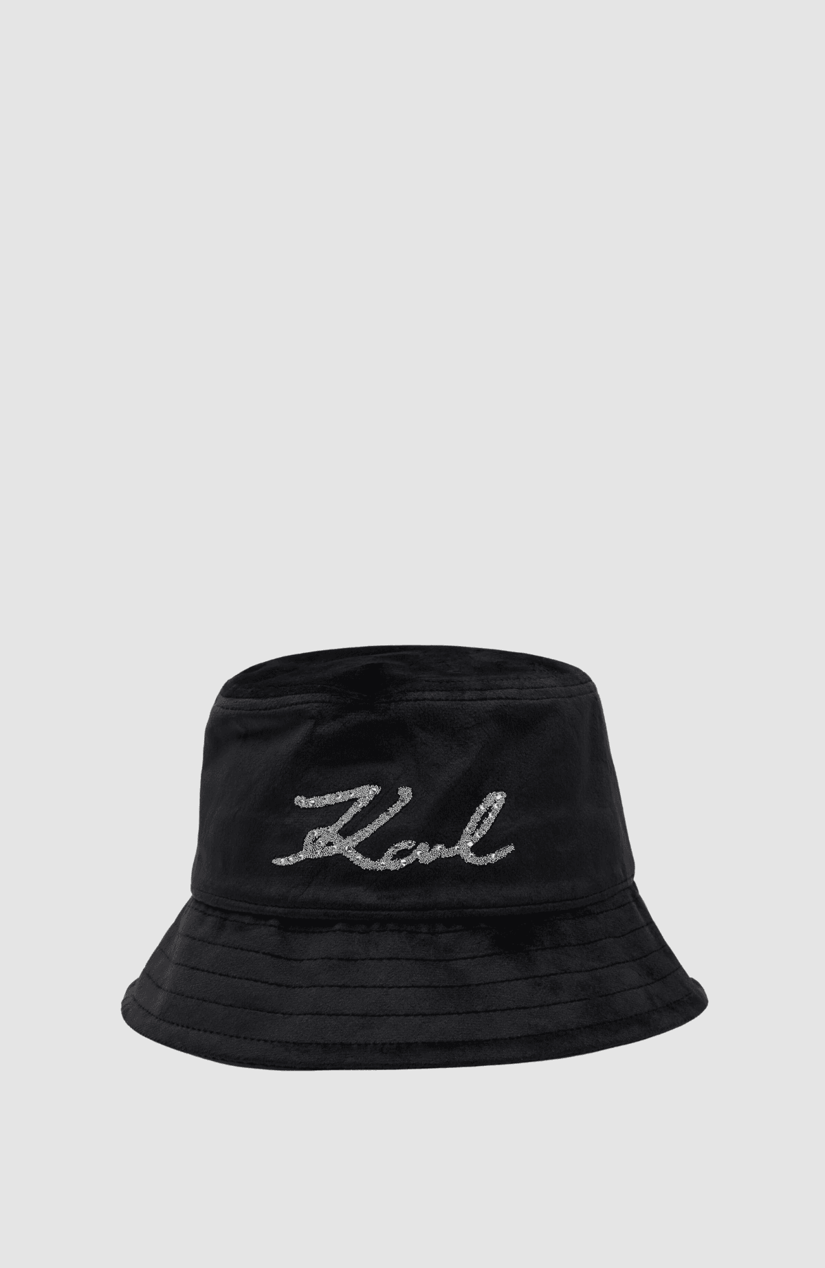 K/Signature Velvet Buckethat
