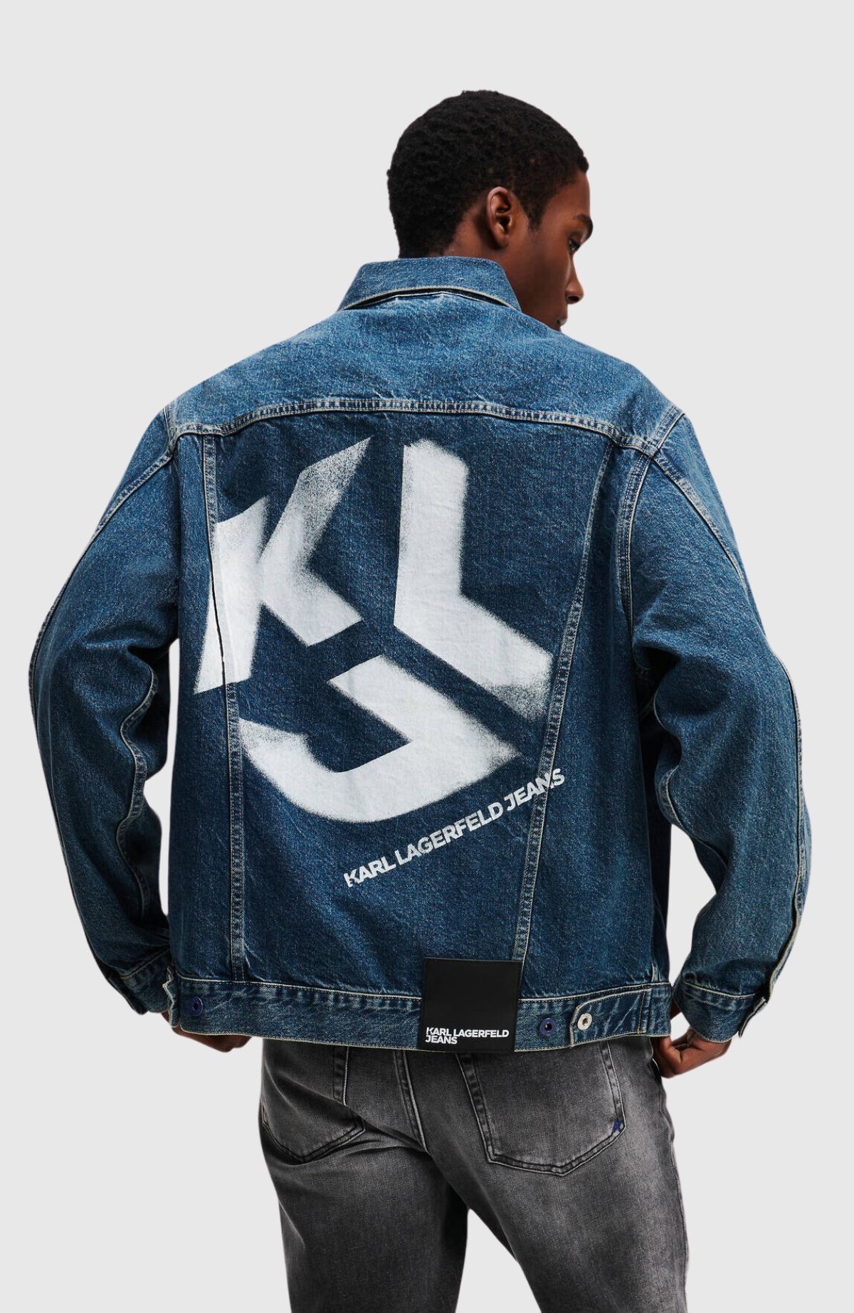 KLJ Relaxed Logo Denim Jacket