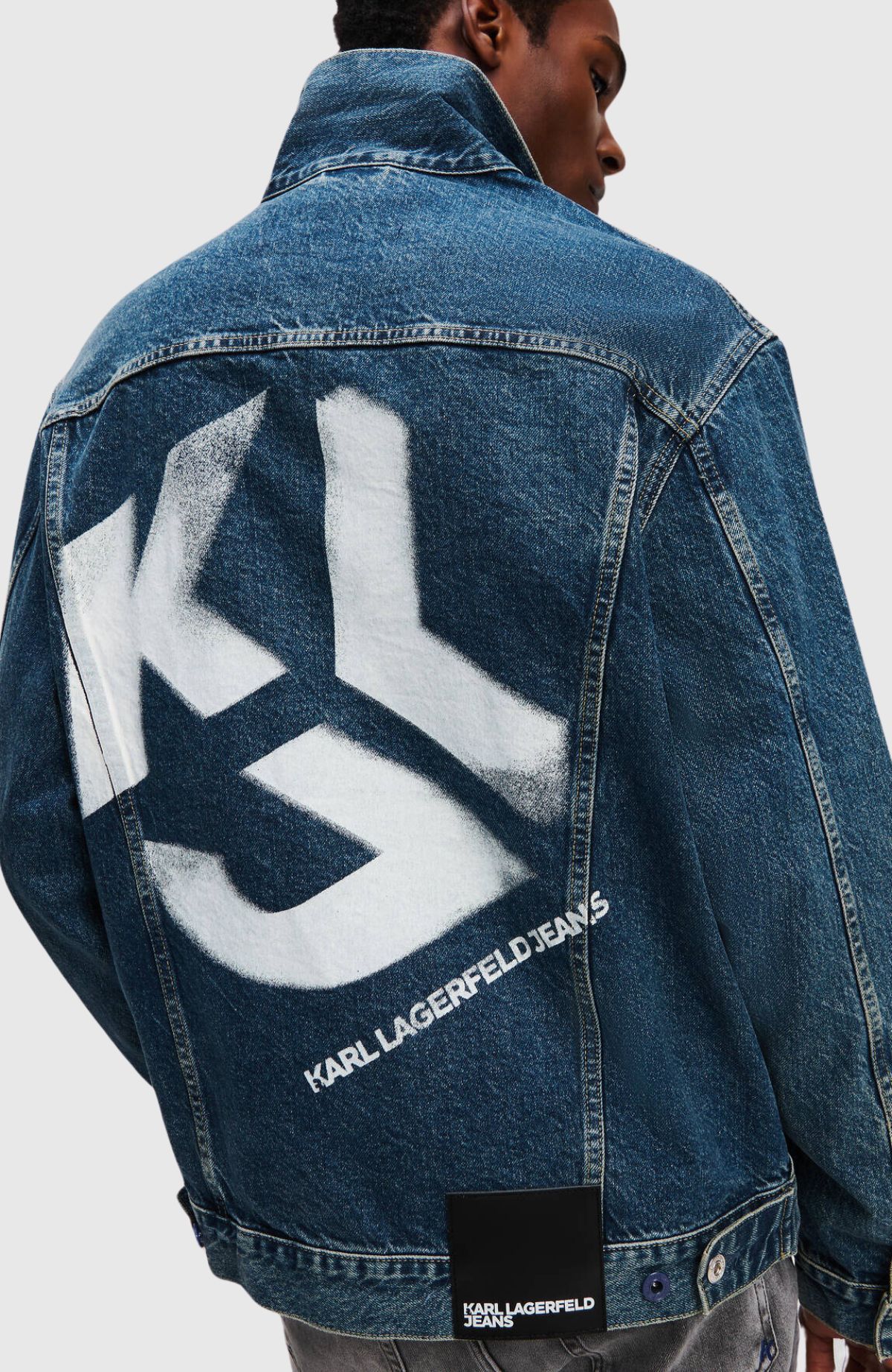 KLJ Relaxed Logo Denim Jacket