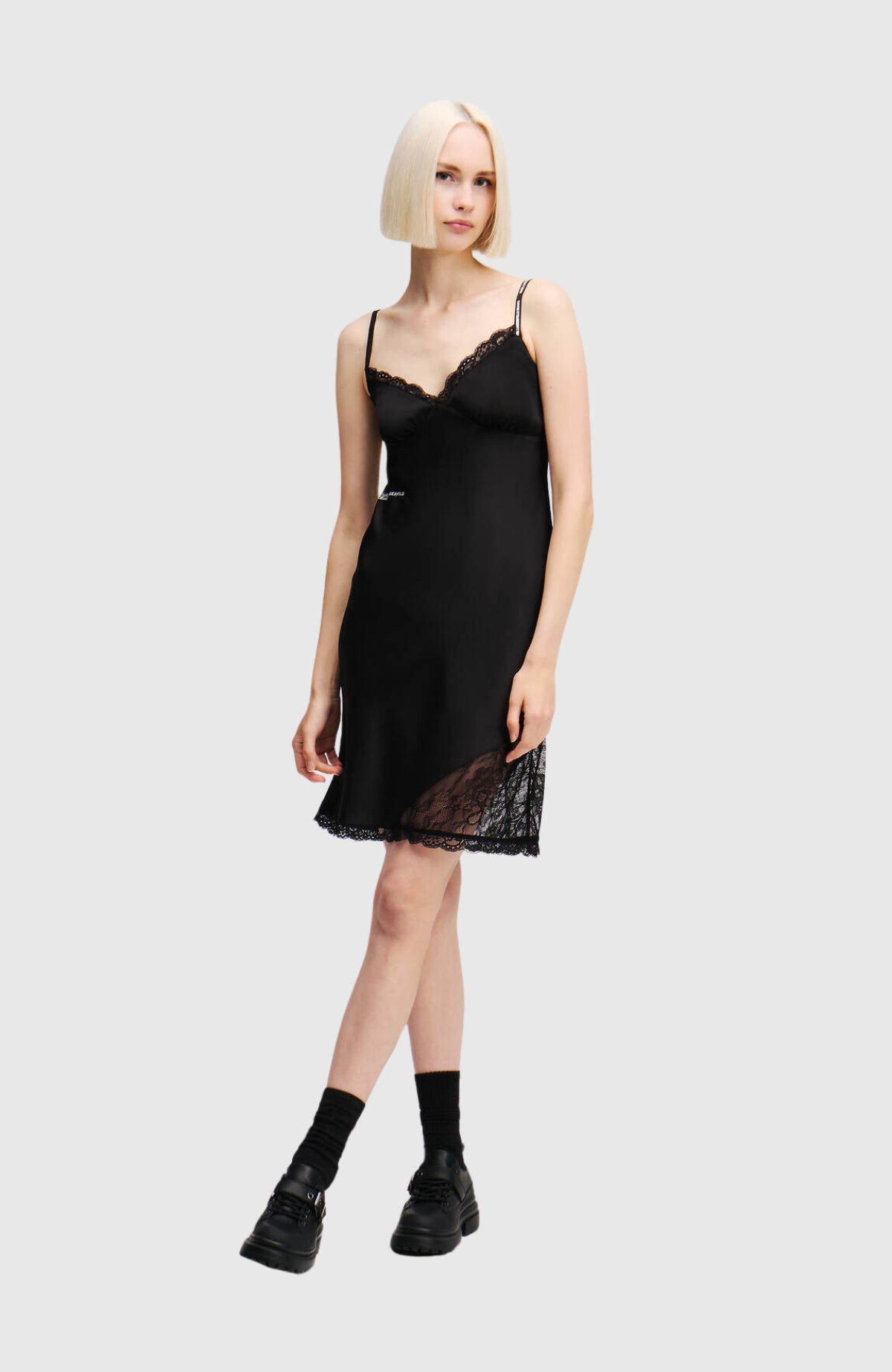 KLJ Satin Lace Dress