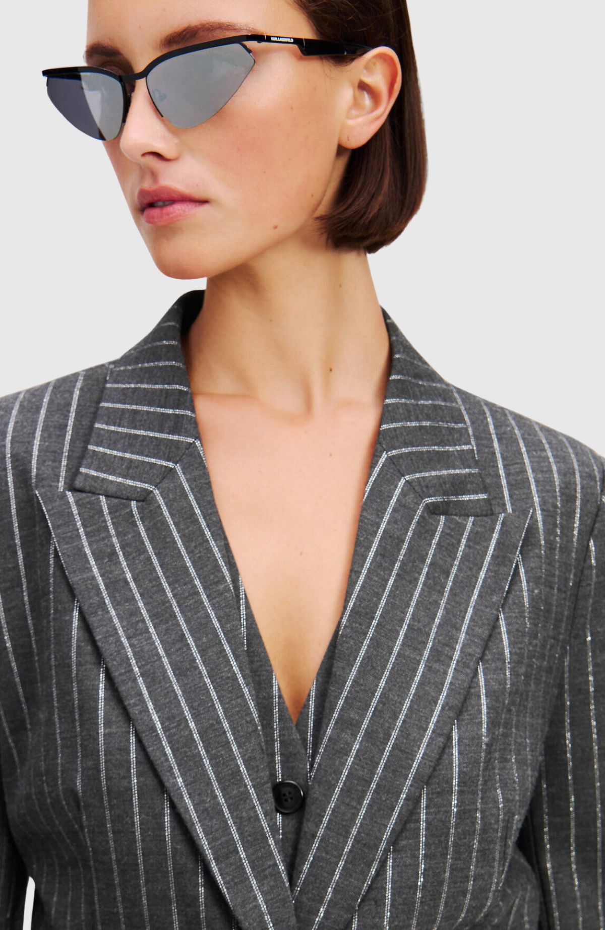 Pinstripe Blazer