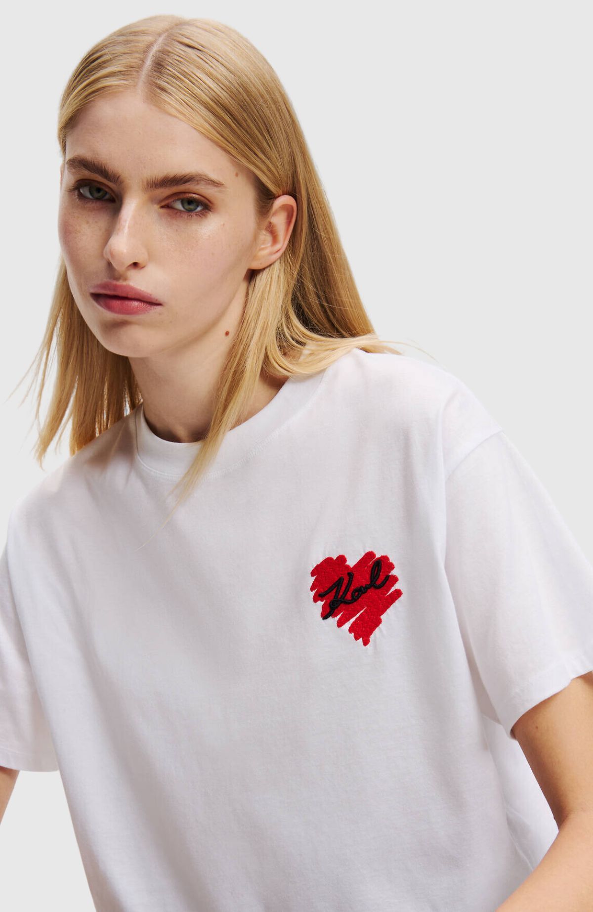 Hearts Cropped T-Shirt