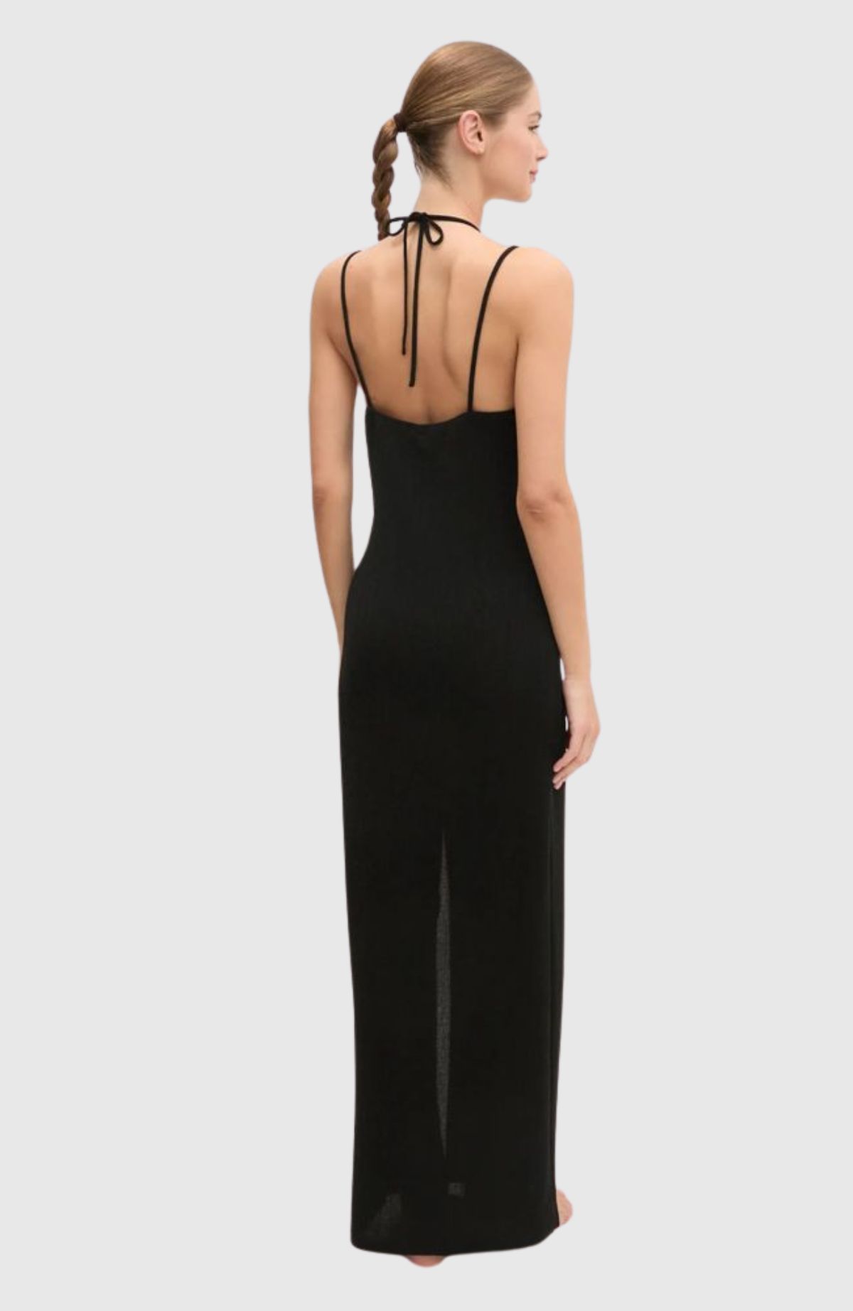 Karl Dna Shine Halter Dress